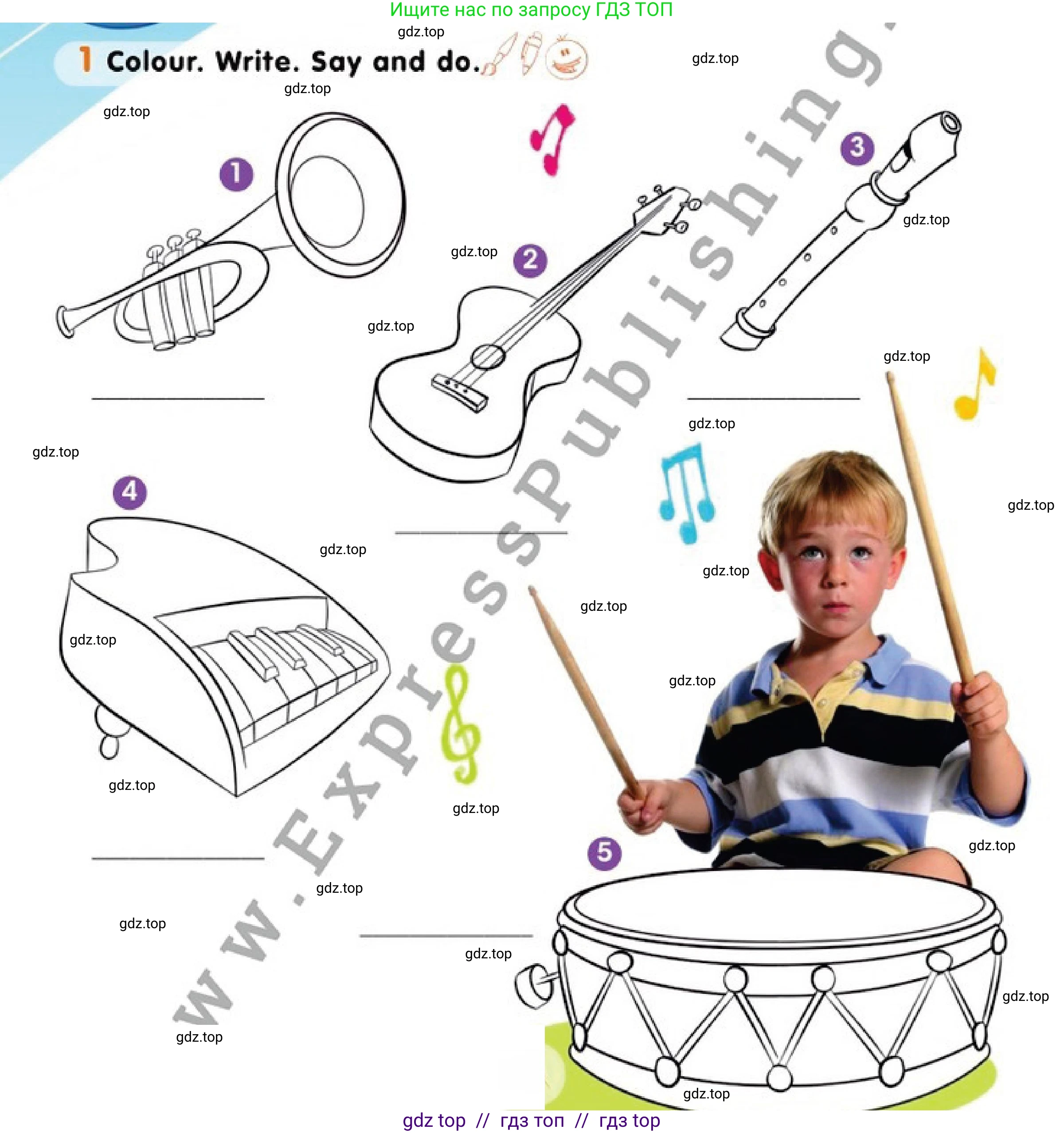 Английский язык (english), 1 класс Учебник (Pupil's book), авторы: Дули Дженни (Dooley Jenny), Эванс Вирджиния (Evans Virginia), Оби Боб (Obee Bob), издательство Express Publishing, Алматы, 2016, голубого цвета, страница 74, номер 1, Условие