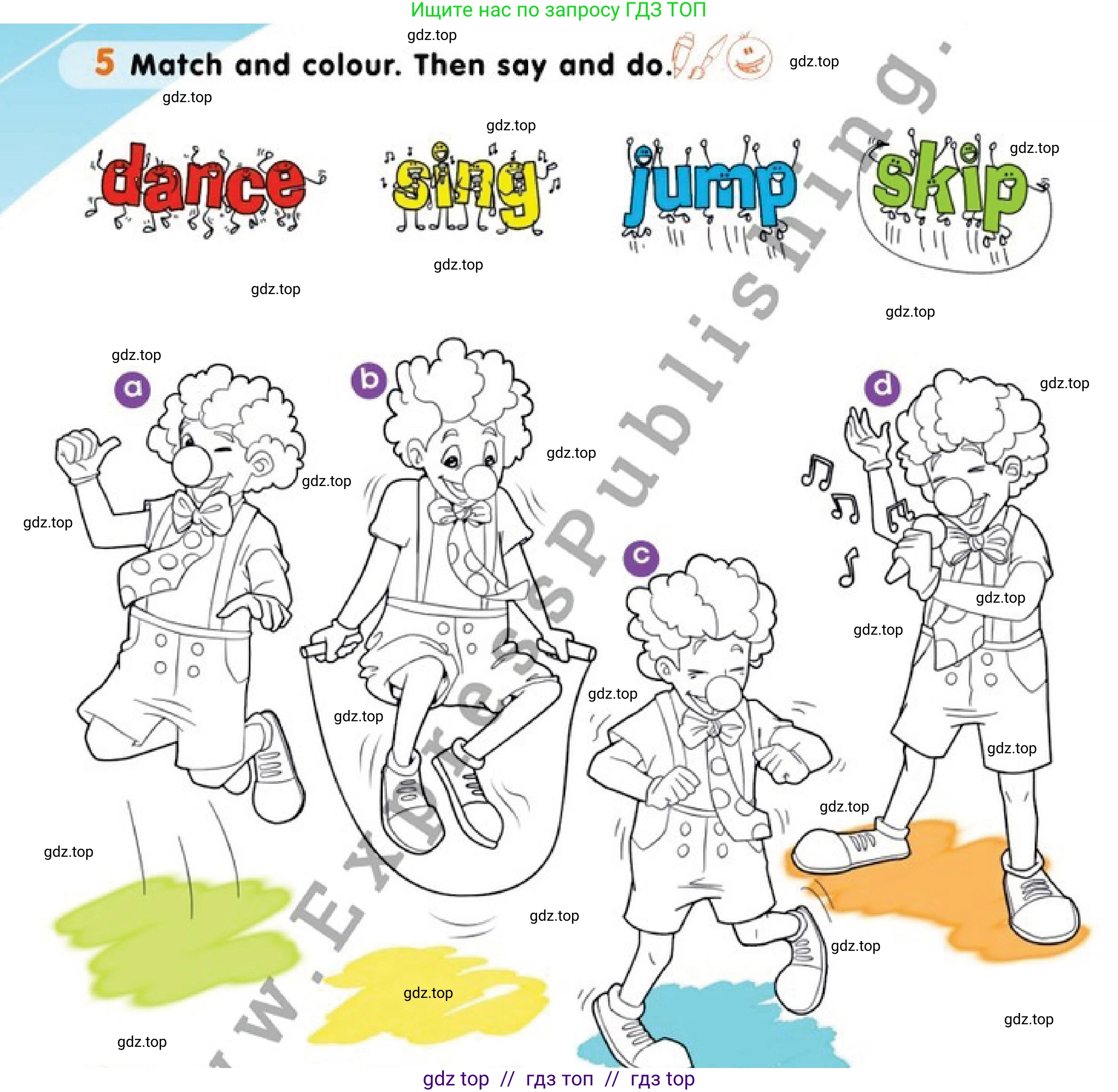 Английский язык (english), 1 класс Учебник (Pupil's book), авторы: Дули Дженни (Dooley Jenny), Эванс Вирджиния (Evans Virginia), Оби Боб (Obee Bob), издательство Express Publishing, Алматы, 2016, голубого цвета, страница 76, номер 5, Условие