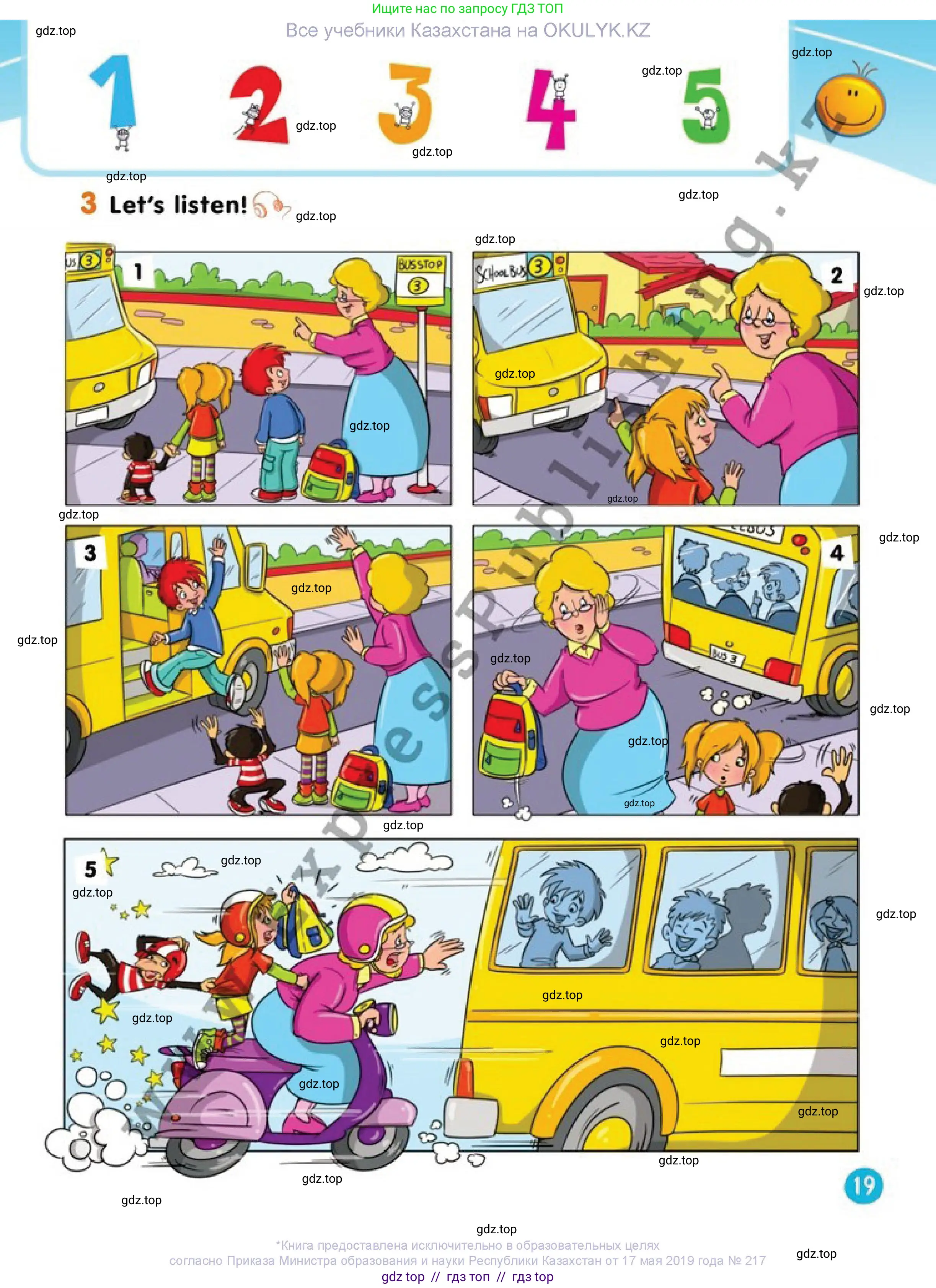 Английский язык (english), 1 класс Учебник (Pupil's book), авторы: Дули Дженни (Dooley Jenny), Эванс Вирджиния (Evans Virginia), Оби Боб (Obee Bob), издательство Express Publishing, Алматы, 2016, голубого цвета, страница 19