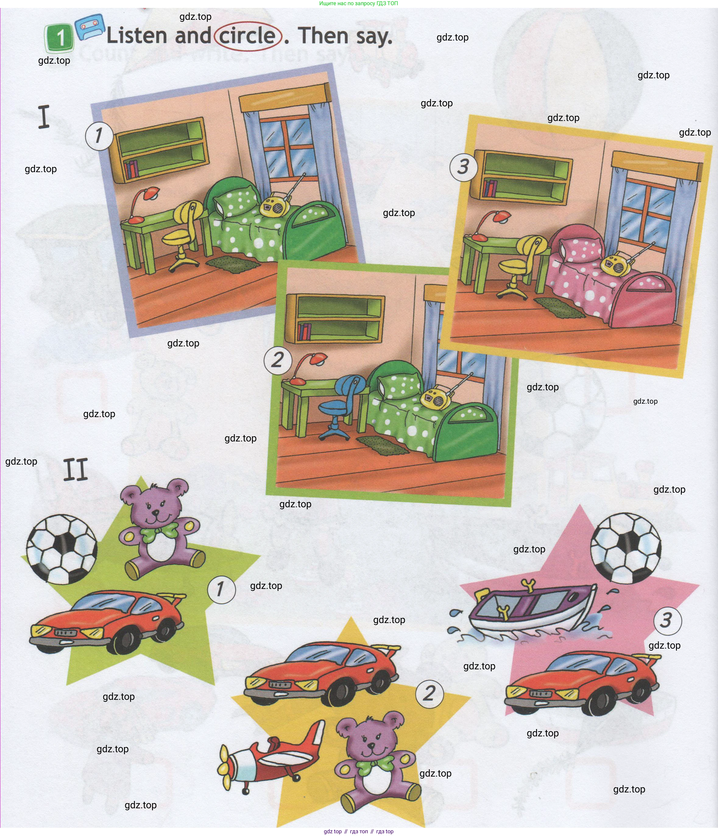 Английский язык (english), 1 класс Рабочая тетрадь (workbook), авторы: Быкова Надежда Ильинична (Bykova Nadezhda), Дули Дженни (Dooley Jenny), Поспелова Марина Давидовна (Pospelova Marina), Эванс Вирджиния (Evans Virginia), издательство Просвещение, Москва, 2012, страница 34, номер 1, Условие