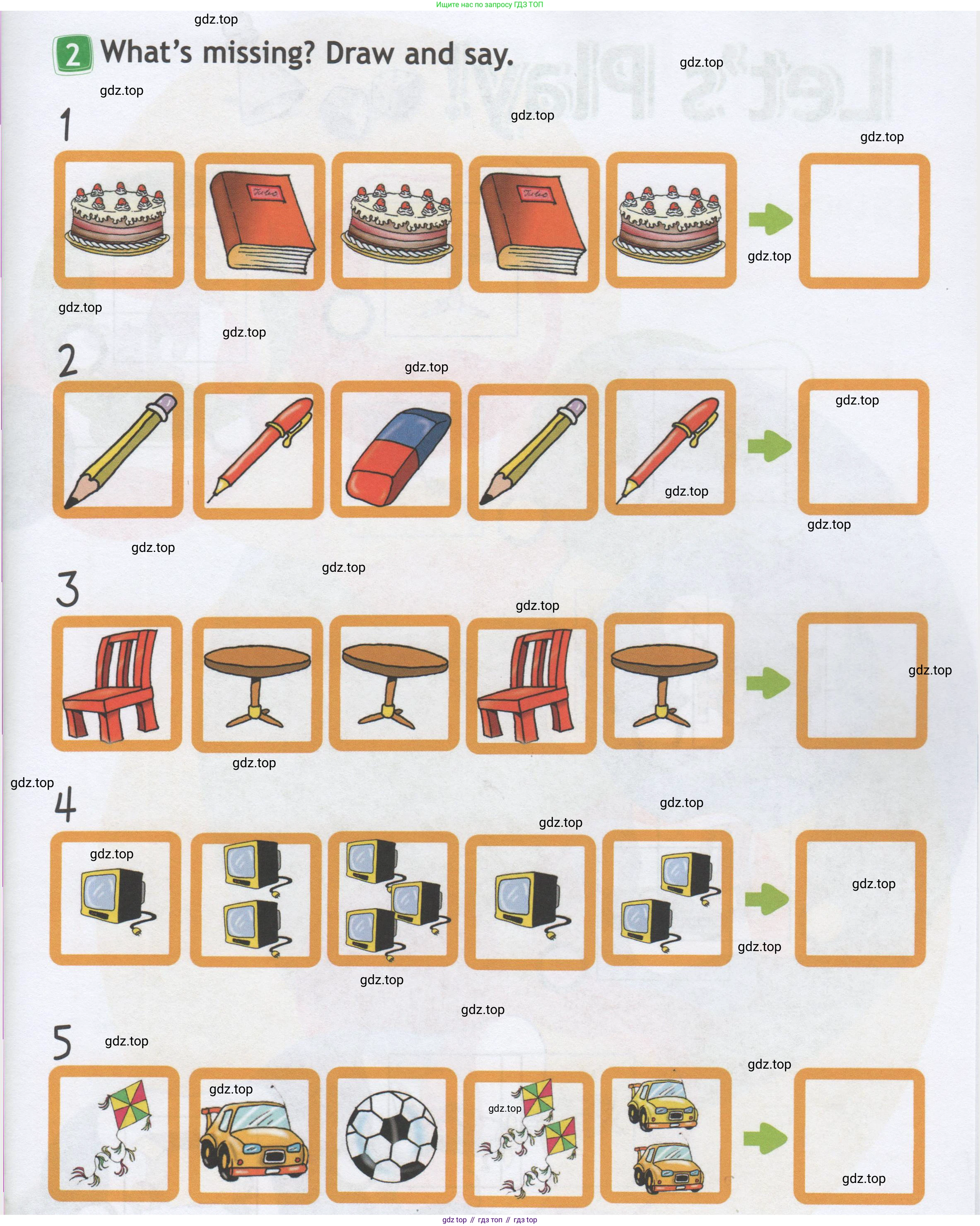 Английский язык (english), 1 класс Рабочая тетрадь (workbook), авторы: Быкова Надежда Ильинична (Bykova Nadezhda), Дули Дженни (Dooley Jenny), Поспелова Марина Давидовна (Pospelova Marina), Эванс Вирджиния (Evans Virginia), издательство Просвещение, Москва, 2012, страница 35, номер 2, Условие