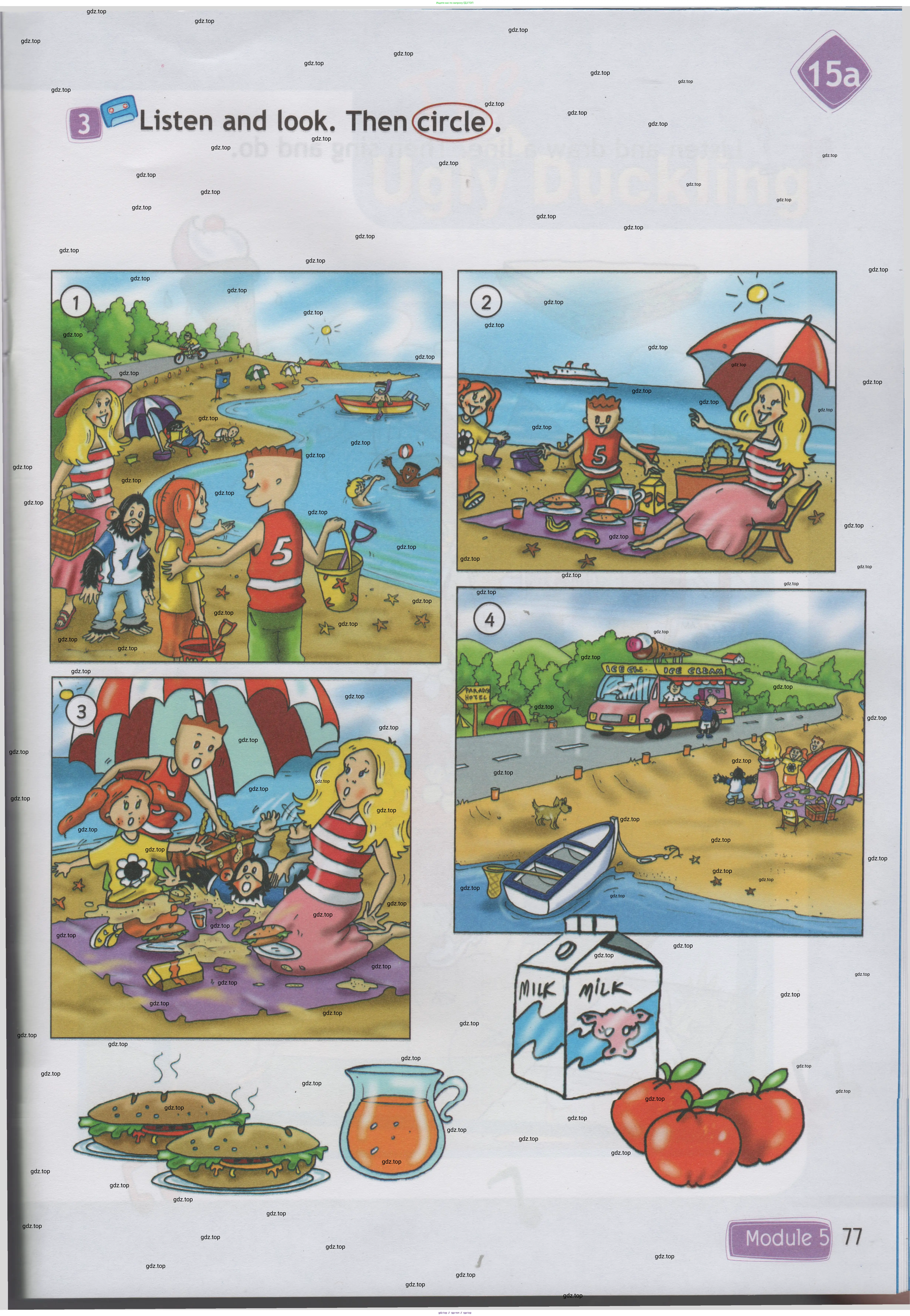 Английский язык (english), 1 класс Учебник (Student's book), авторы: Быкова Надежда Ильинична (Bykova Nadezhda), Дули Дженни (Dooley Jenny), Поспелова Марина Давидовна (Pospelova Marina), Эванс Вирджиния (Evans Virginia), издательство Просвещение, Москва, 2019, страница 77