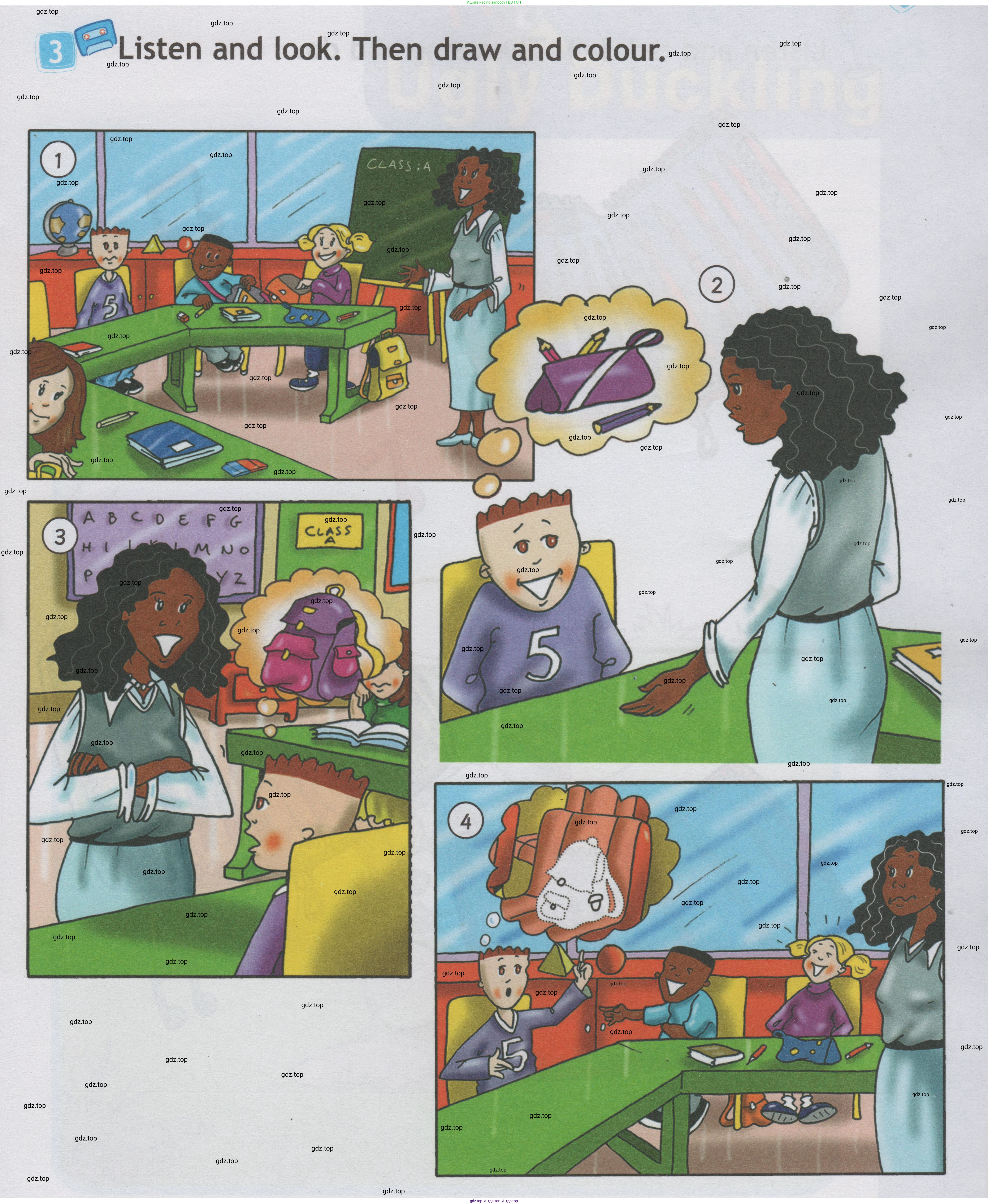 Английский язык (english), 1 класс Учебник (Student's book), авторы: Быкова Надежда Ильинична (Bykova Nadezhda), Дули Дженни (Dooley Jenny), Поспелова Марина Давидовна (Pospelova Marina), Эванс Вирджиния (Evans Virginia), издательство Просвещение, Москва, 2019, страница 25, номер 3, Условие