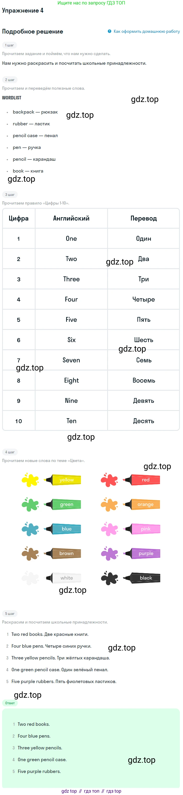 Английский язык (english), 1 класс Рабочая тетрадь (workbook), авторы: Баранова Ксения Михайловна (Baranova Ksenia), Дули Дженни (Dooley Jenny), Копылова Виктория Викторовна (Kopylova Victoria), Мильруд Радислав Петрович (Millrood Radislav), Эванс Вирджиния (Evans Virginia), издательство Просвещение, Москва, 2012, белого цвета, страница 13, номер 4, Решение