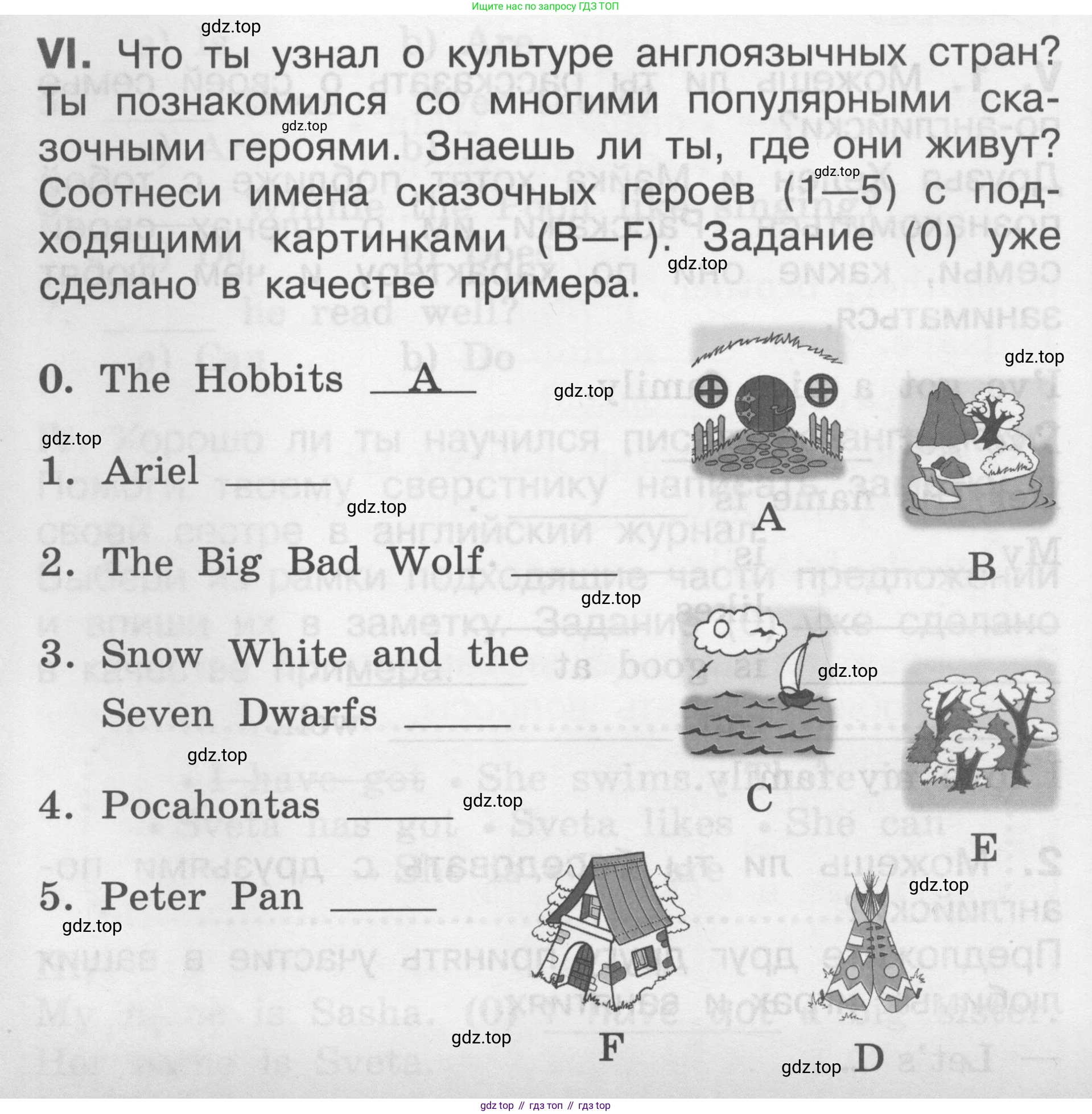 Английский язык (english), 2-4 класс контрольные задания (assessment tasks), автор: Кузовлев Владимир Петрович (Kuzovlev Vladimir), издательство Просвещение, Москва, 2016, зелёного цвета, страница 16, номер VI, Условие
