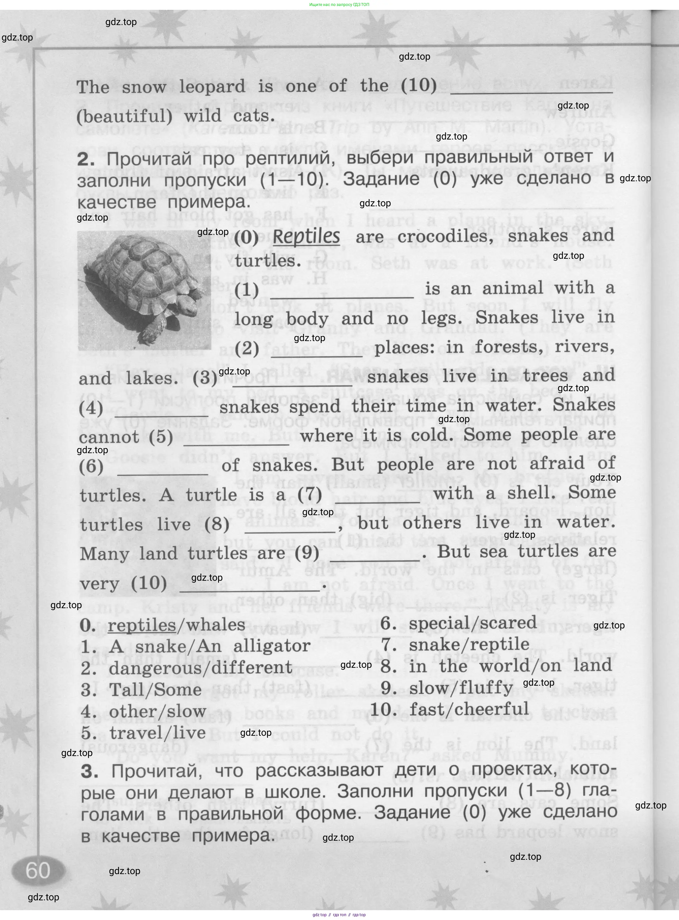 Английский язык (english), 2-4 класс контрольные задания (assessment tasks), автор: Кузовлев Владимир Петрович (Kuzovlev Vladimir), издательство Просвещение, Москва, 2016, зелёного цвета, страница 60