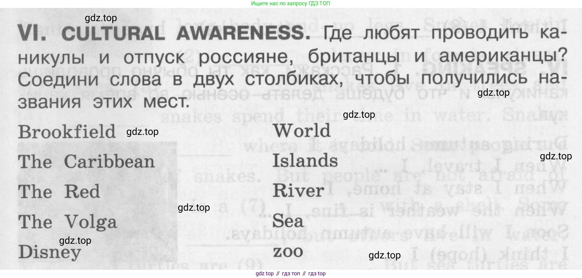 Английский язык (english), 2-4 класс контрольные задания (assessment tasks), автор: Кузовлев Владимир Петрович (Kuzovlev Vladimir), издательство Просвещение, Москва, 2016, зелёного цвета, страница 62, номер VI, Условие