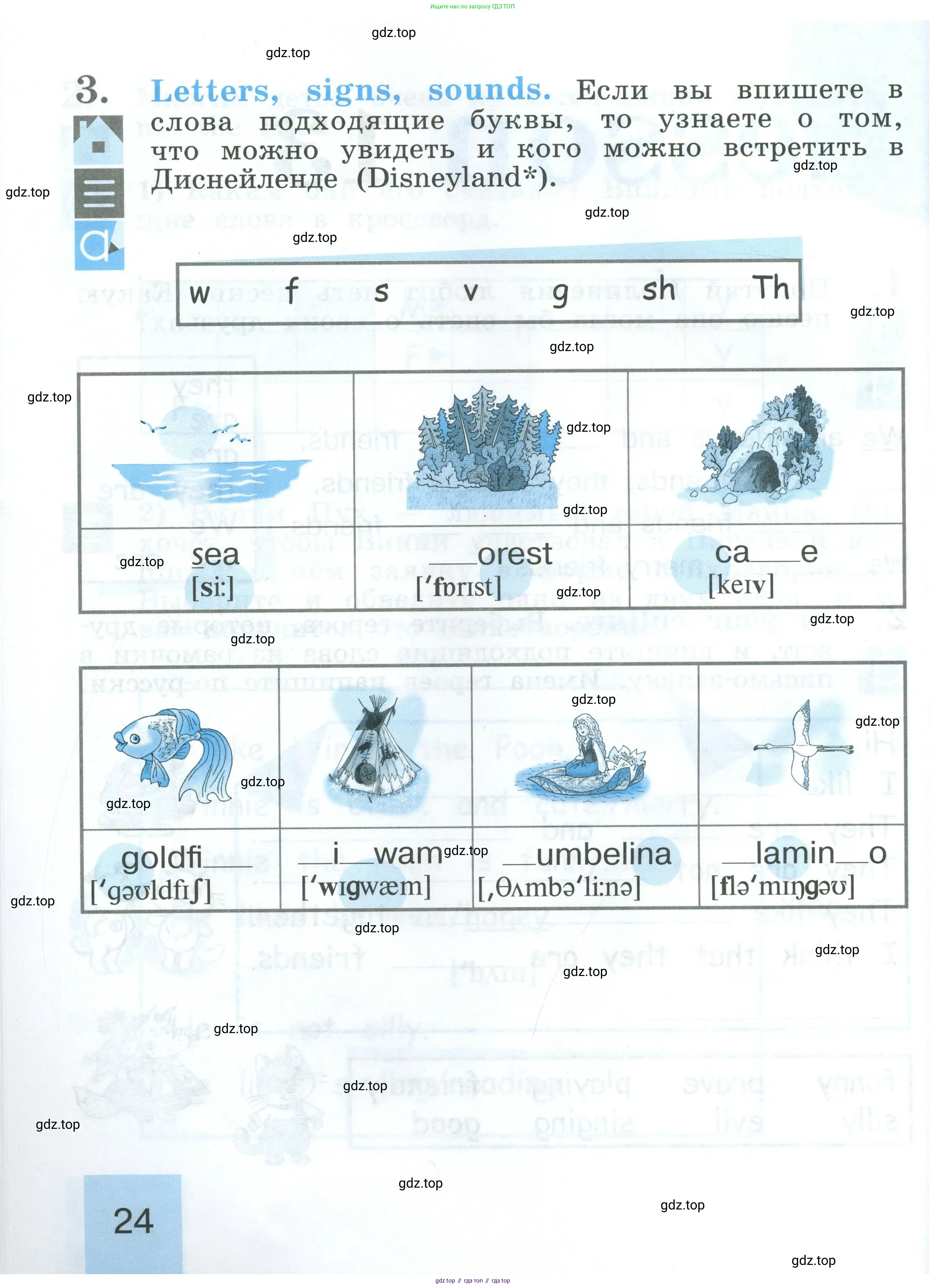 Английский язык (english), 2 класс рабочая тетрадь (activity book), авторы: Кузовлев Владимир Петрович (Kuzovlev Vladimir), Перегудова Эльвира Шакировна, Пастухова Светлана Анатольевна (Pastukhova Svetlana), Стрельникова Ольга Викторовна (Strelnikova Olga), издательство Просвещение, Москва, 2023, розового цвета, страница 24