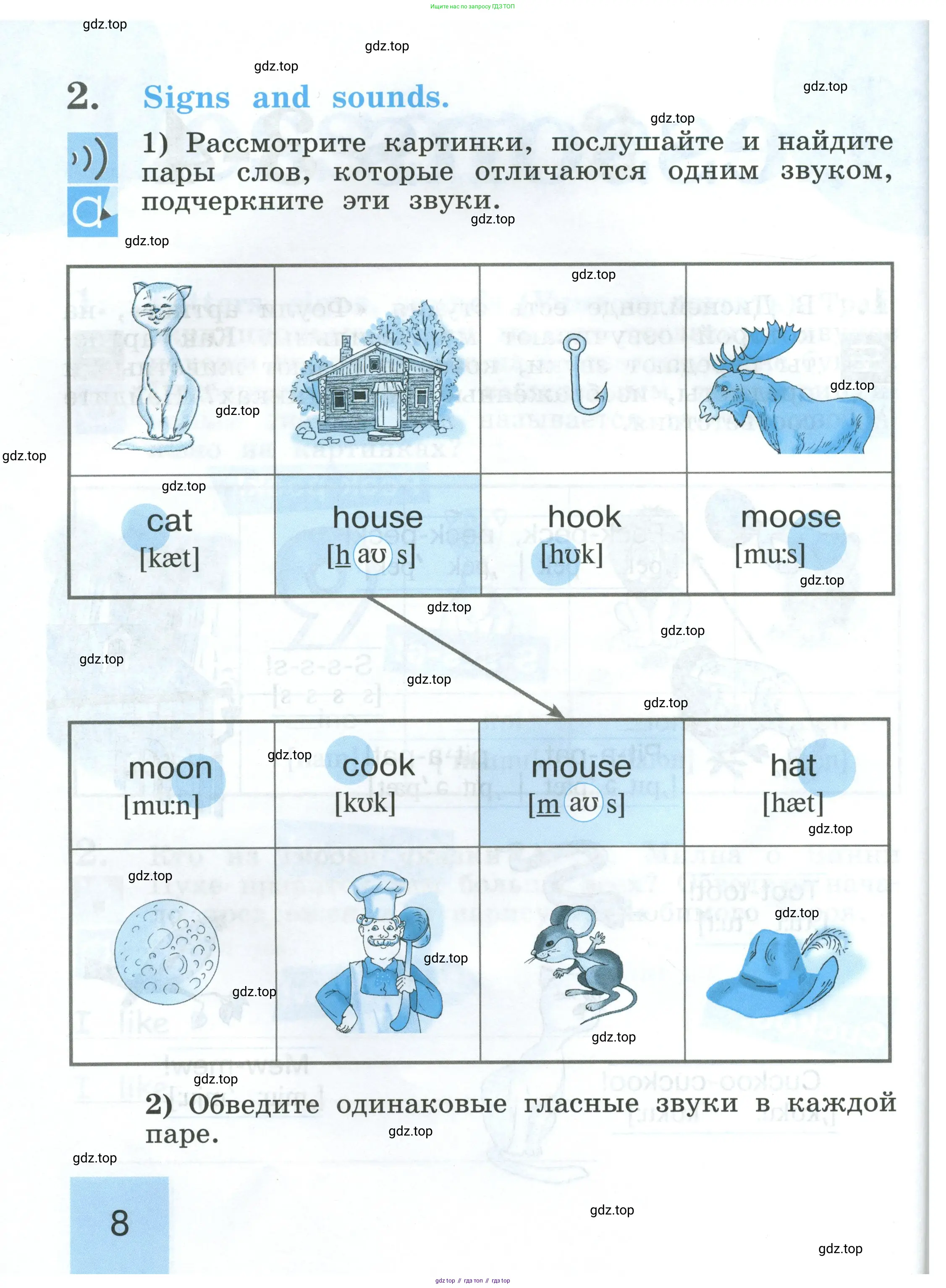 Английский язык (english), 2 класс рабочая тетрадь (activity book), авторы: Кузовлев Владимир Петрович (Kuzovlev Vladimir), Перегудова Эльвира Шакировна, Пастухова Светлана Анатольевна (Pastukhova Svetlana), Стрельникова Ольга Викторовна (Strelnikova Olga), издательство Просвещение, Москва, 2023, розового цвета, страница 8