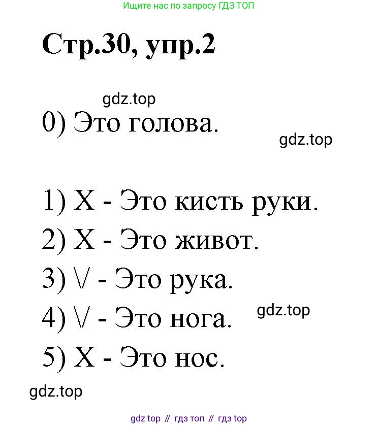 Английский язык (english), 2 класс контрольные задания (test booklet), авторы: Баранова Ксения Михайловна (Baranova Ksenia), Дули Дженни (Dooley Jenny), Копылова Виктория Викторовна (Kopylova Victoria), Мильруд Радислав Петрович (Millrood Radislav), Эванс Вирджиния (Evans Virginia), издательство Просвещение, Москва, 2023, серого цвета, страница 30, номер 2, Решение