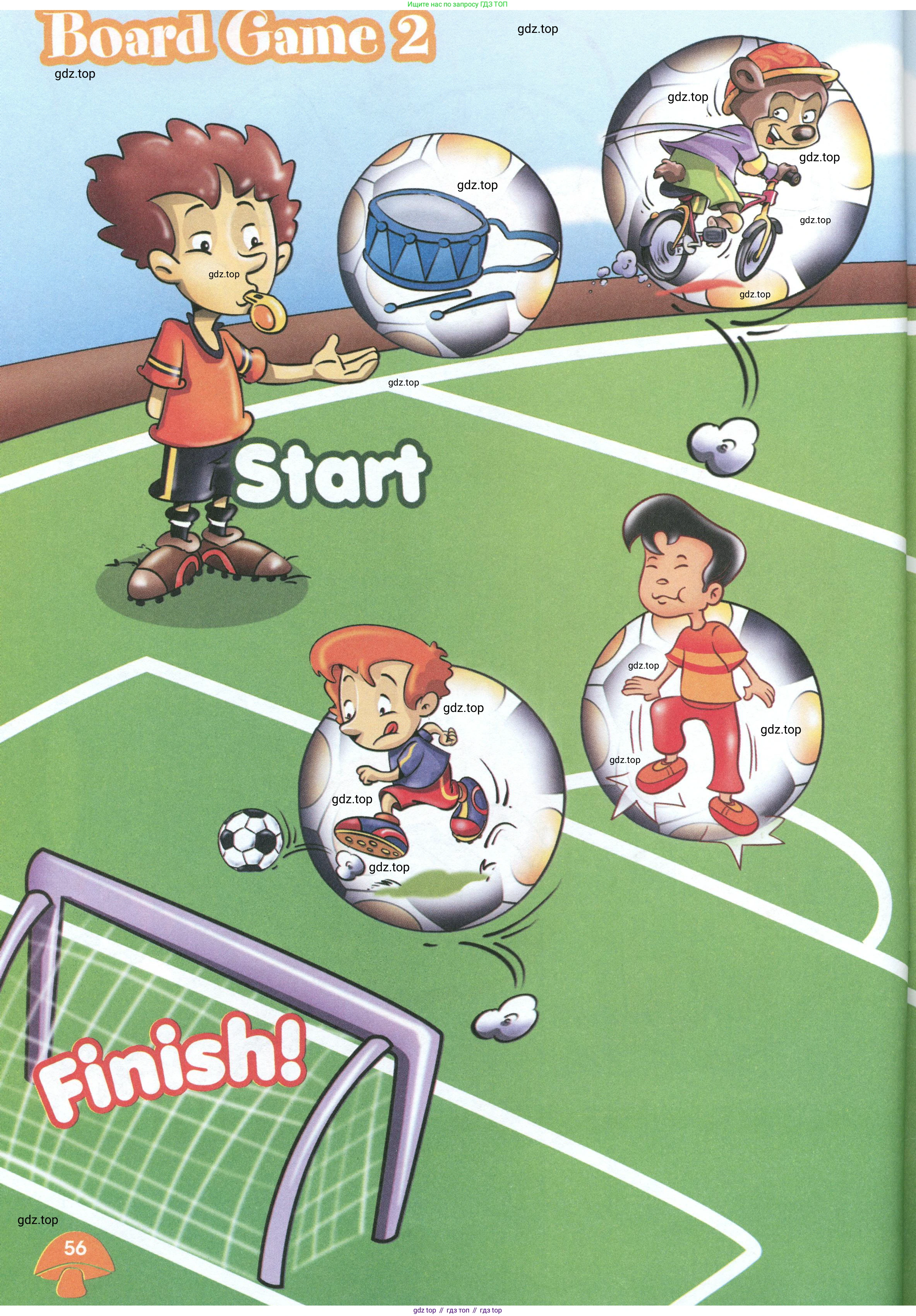 Английский язык (english), 2 класс Рабочая тетрадь (workbook), авторы: Баранова Ксения Михайловна (Baranova Ksenia), Дули Дженни (Dooley Jenny), Копылова Виктория Викторовна (Kopylova Victoria), Мильруд Радислав Петрович (Millrood Radislav), Эванс Вирджиния (Evans Virginia), издательство Просвещение, Москва, 2023, белого цвета, Часть ( Part) 1, страница 56, Условие