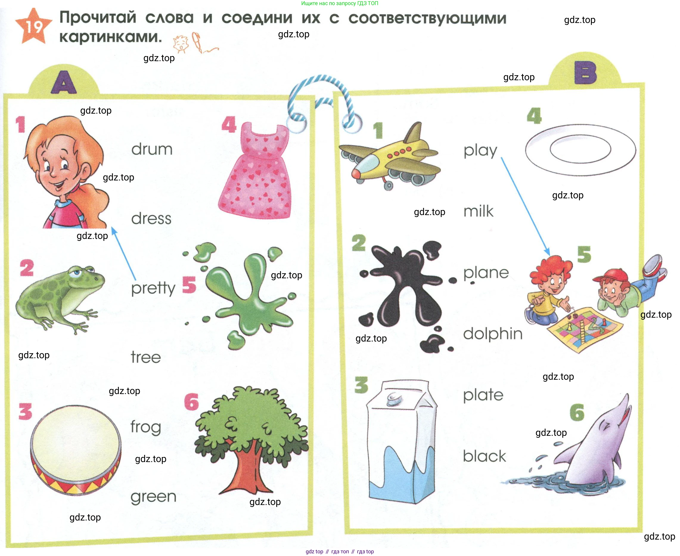Английский язык (english), 2 класс Рабочая тетрадь (workbook), авторы: Баранова Ксения Михайловна (Baranova Ksenia), Дули Дженни (Dooley Jenny), Копылова Виктория Викторовна (Kopylova Victoria), Мильруд Радислав Петрович (Millrood Radislav), Эванс Вирджиния (Evans Virginia), издательство Просвещение, Москва, 2023, белого цвета, Часть ( Part) 1, страница 11, номер 19, Условие