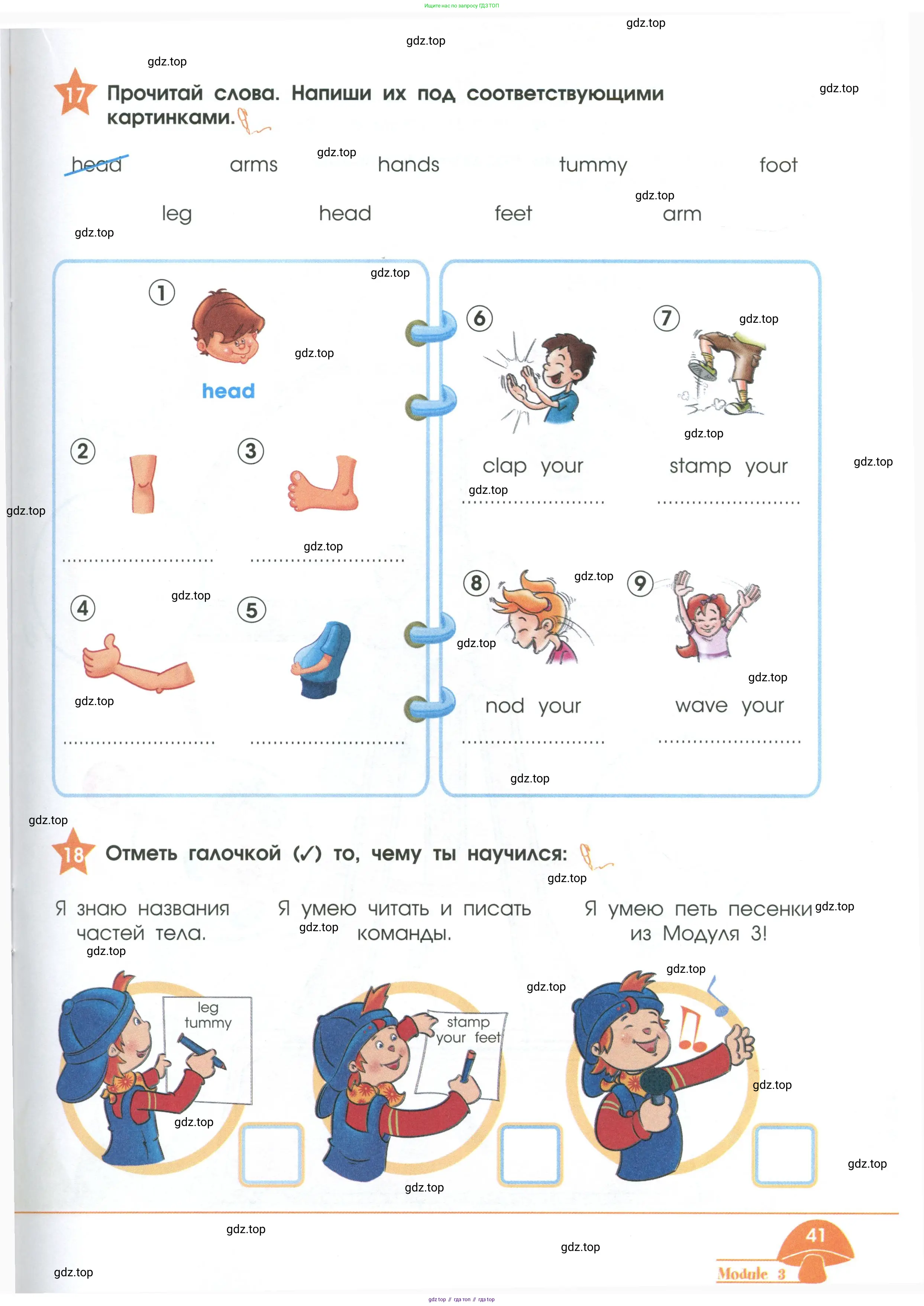 Английский язык (english), 2 класс Рабочая тетрадь (workbook), авторы: Баранова Ксения Михайловна (Baranova Ksenia), Дули Дженни (Dooley Jenny), Копылова Виктория Викторовна (Kopylova Victoria), Мильруд Радислав Петрович (Millrood Radislav), Эванс Вирджиния (Evans Virginia), издательство Просвещение, Москва, 2023, белого цвета, Часть ( Part) 1, страница 41