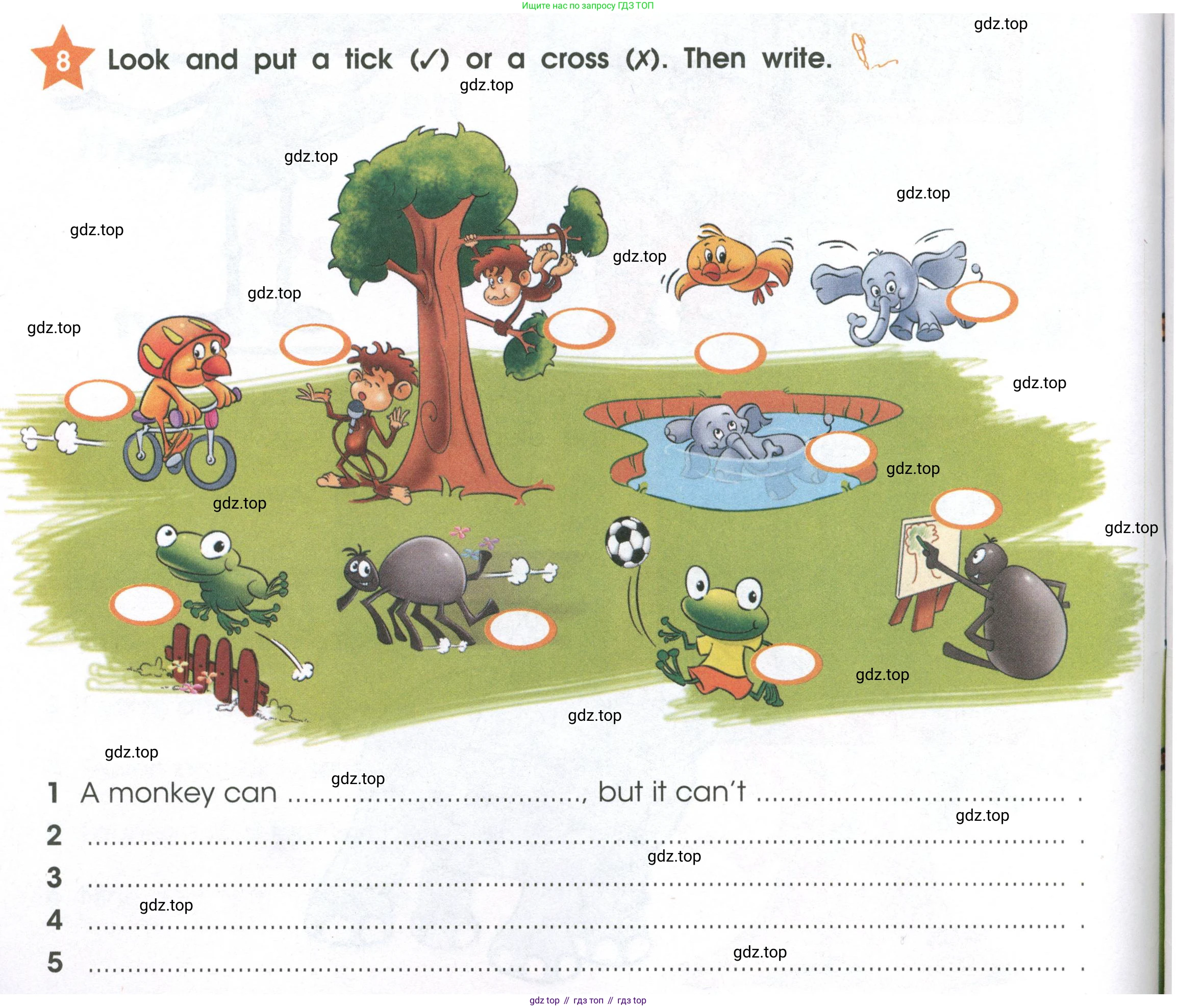 Английский язык (english), 2 класс Рабочая тетрадь (workbook), авторы: Баранова Ксения Михайловна (Baranova Ksenia), Дули Дженни (Dooley Jenny), Копылова Виктория Викторовна (Kopylova Victoria), Мильруд Радислав Петрович (Millrood Radislav), Эванс Вирджиния (Evans Virginia), издательство Просвещение, Москва, 2023, белого цвета, Часть ( Part) 2, страница 8, номер 8, Условие