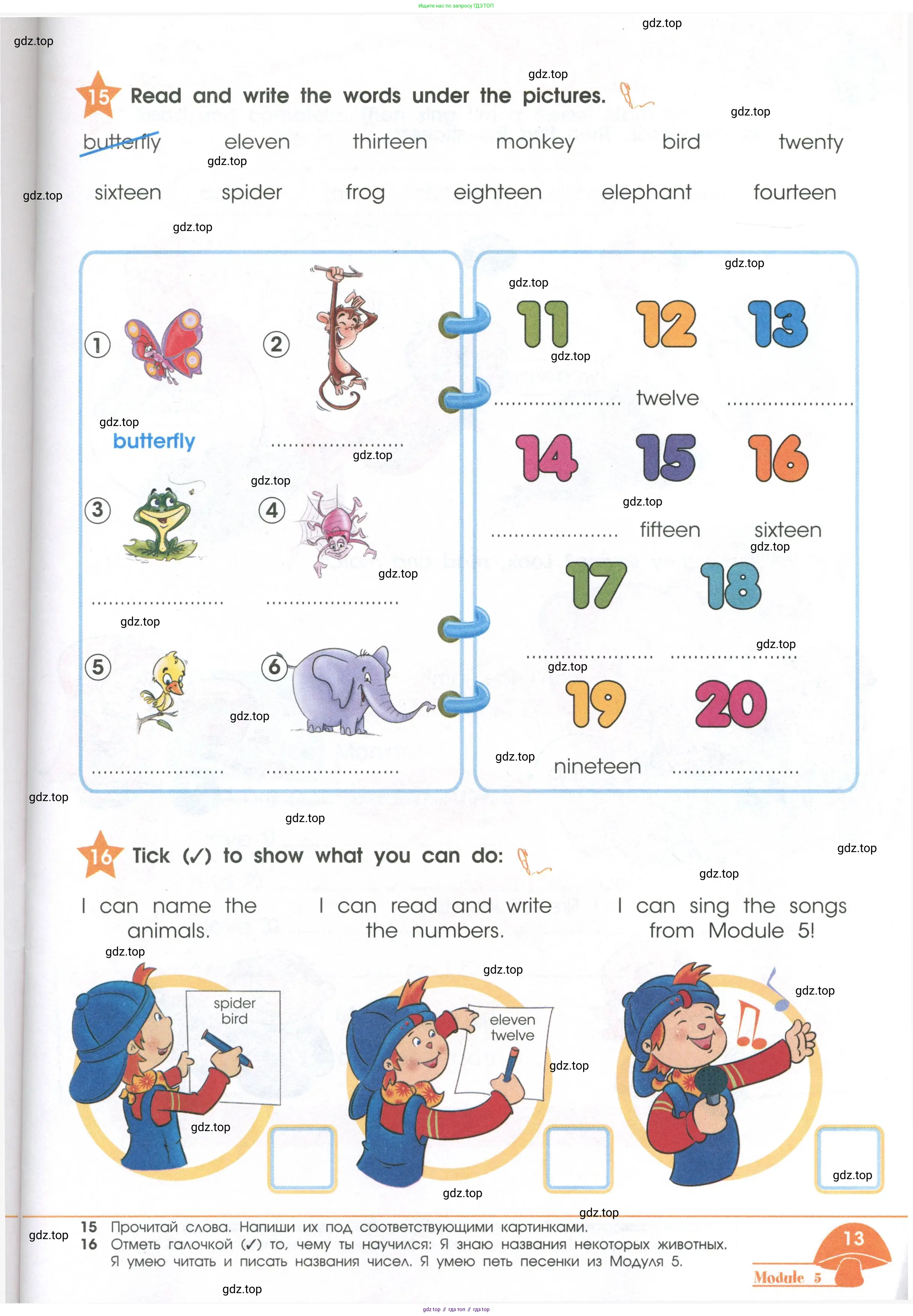Английский язык (english), 2 класс Рабочая тетрадь (workbook), авторы: Баранова Ксения Михайловна (Baranova Ksenia), Дули Дженни (Dooley Jenny), Копылова Виктория Викторовна (Kopylova Victoria), Мильруд Радислав Петрович (Millrood Radislav), Эванс Вирджиния (Evans Virginia), издательство Просвещение, Москва, 2023, белого цвета, Часть ( Part) 1, страница 13