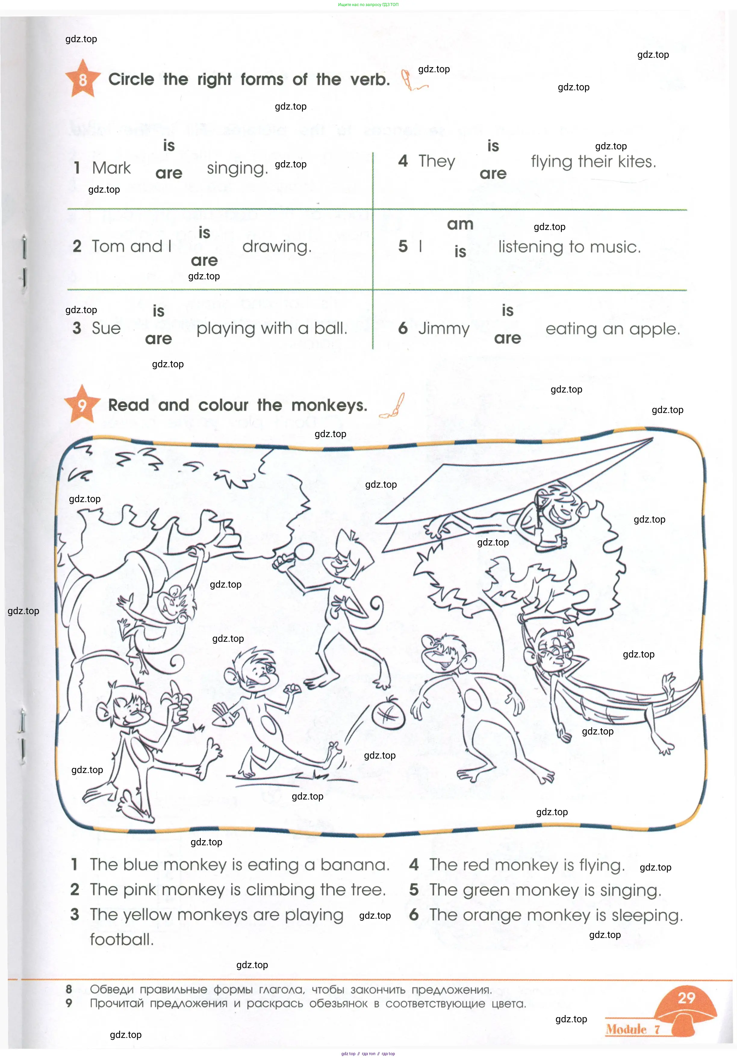 Английский язык (english), 2 класс Рабочая тетрадь (workbook), авторы: Баранова Ксения Михайловна (Baranova Ksenia), Дули Дженни (Dooley Jenny), Копылова Виктория Викторовна (Kopylova Victoria), Мильруд Радислав Петрович (Millrood Radislav), Эванс Вирджиния (Evans Virginia), издательство Просвещение, Москва, 2023, белого цвета, Часть ( Part) 1, страница 29