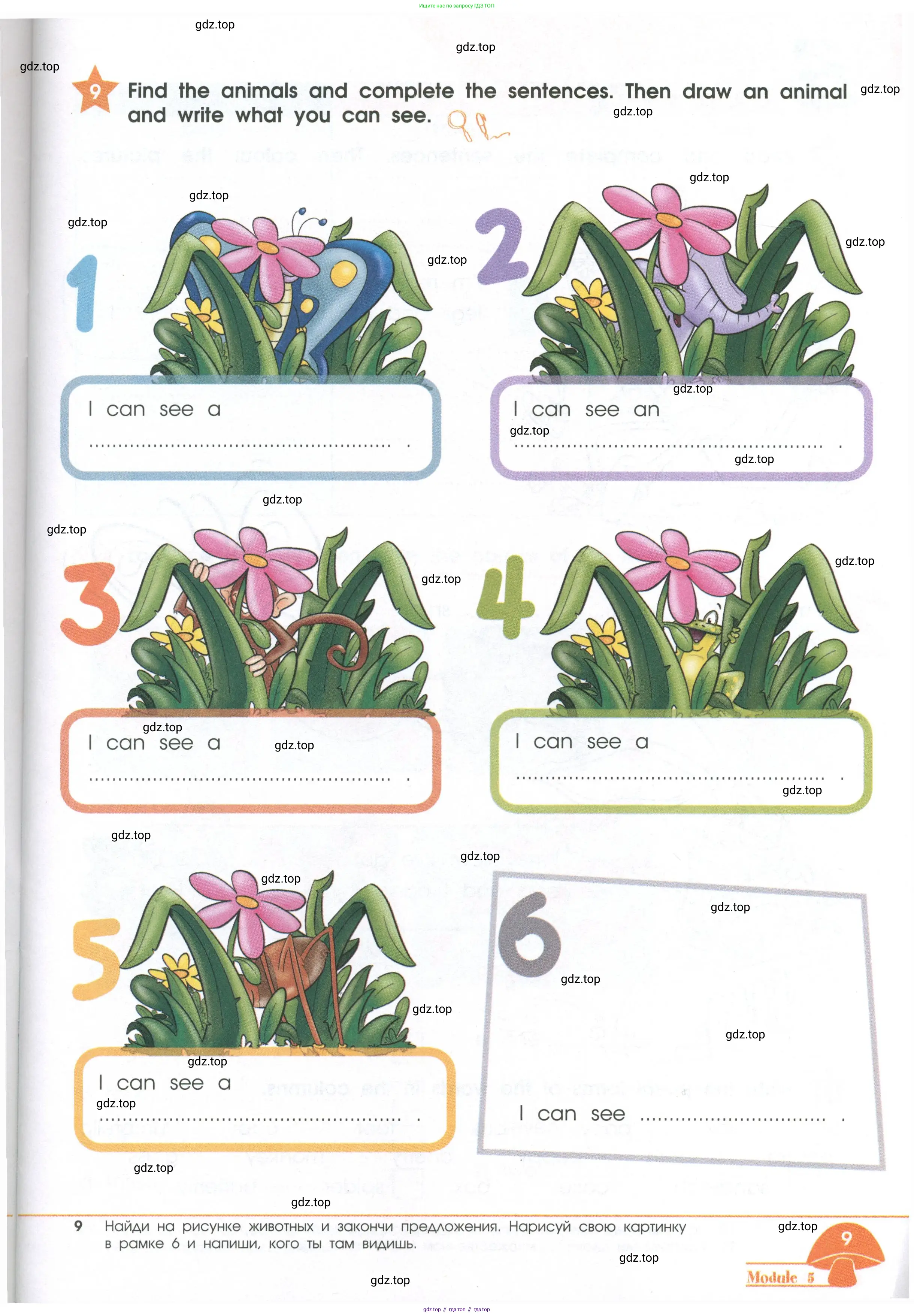 Английский язык (english), 2 класс Рабочая тетрадь (workbook), авторы: Баранова Ксения Михайловна (Baranova Ksenia), Дули Дженни (Dooley Jenny), Копылова Виктория Викторовна (Kopylova Victoria), Мильруд Радислав Петрович (Millrood Radislav), Эванс Вирджиния (Evans Virginia), издательство Просвещение, Москва, 2023, белого цвета, Часть ( Part) 1, страница 9