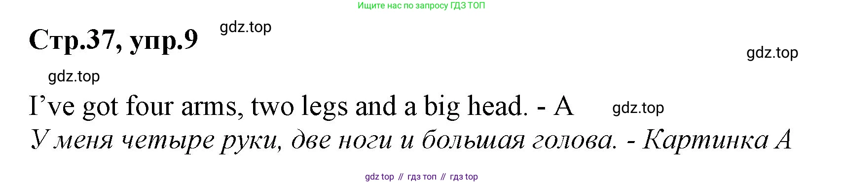 Английский язык (english), 2 класс Рабочая тетрадь (workbook), авторы: Баранова Ксения Михайловна (Baranova Ksenia), Дули Дженни (Dooley Jenny), Копылова Виктория Викторовна (Kopylova Victoria), Мильруд Радислав Петрович (Millrood Radislav), Эванс Вирджиния (Evans Virginia), издательство Просвещение, Москва, 2023, белого цвета, Часть ( Part) 1, страница 37, номер 9, Решение