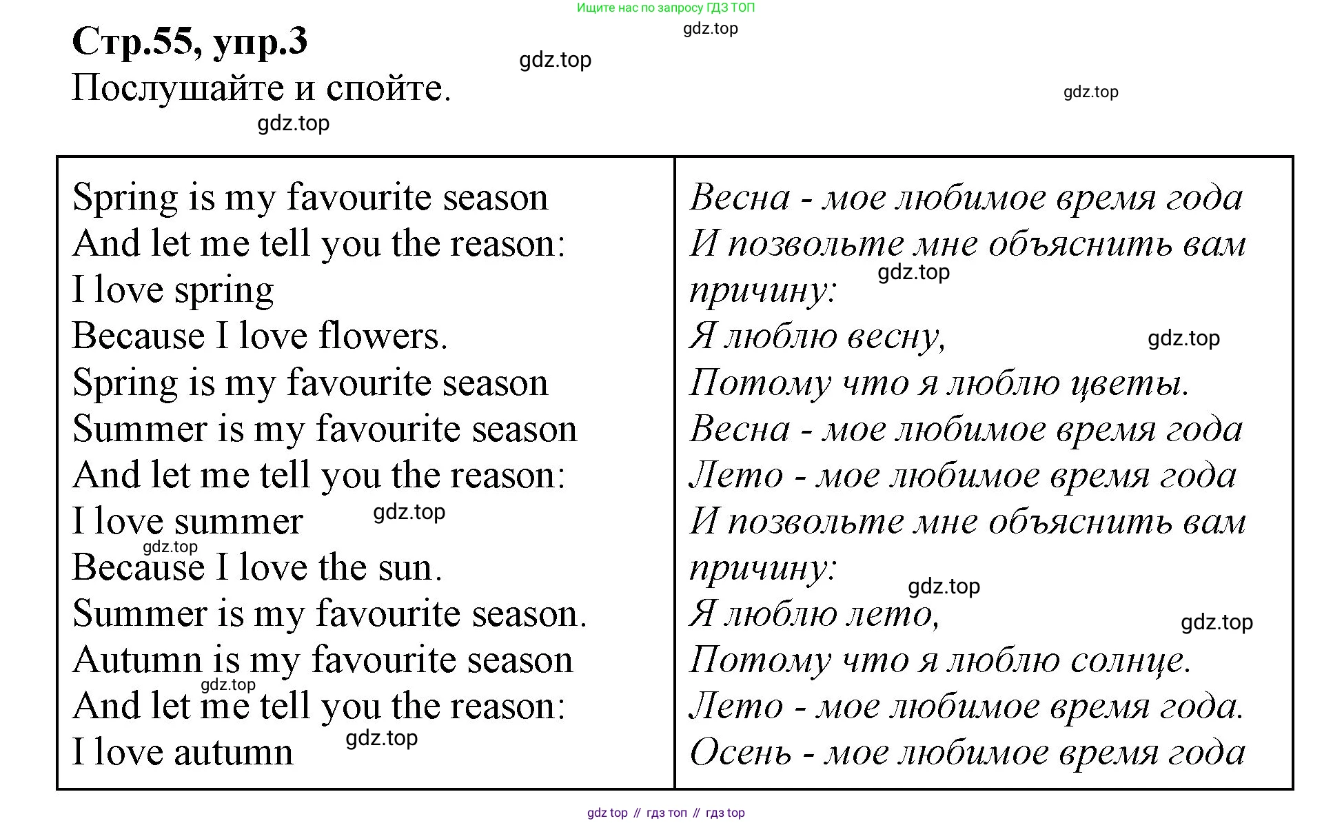 ГДЗ Английский язык (english), 2 класс Учебник (Student's book), авторы: Баранова Ксения Михайловна (Baranova Ksenia), Дули Дженни (Dooley Jenny), Копылова Виктория Викторовна (Kopylova Victoria), Мильруд Радислав Петрович (Millrood Radislav), Эванс Вирджиния (Evans Virginia), издательство Просвещение, Москва, 2023, белого цвета, Часть ( Part) 2, страница 55, номер 3, Решение