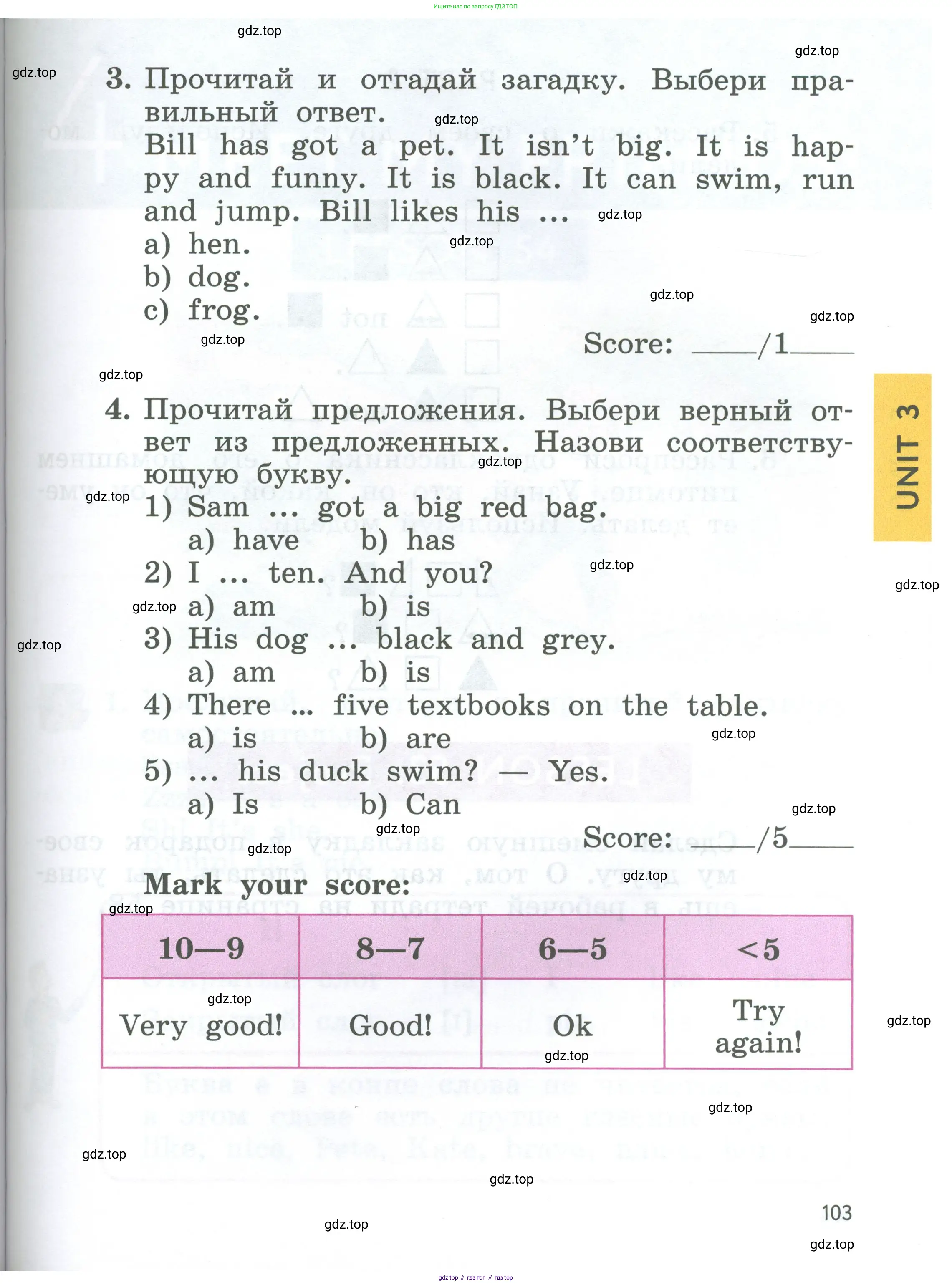 Английский язык (english), 2 класс Учебник (Student's book), авторы: Биболетова Мерем Забатовна, Денисенко Ольга Анатольевна, Трубанева Наталия Николаевна, издательство Просвещение, Москва, 2023, красного цвета, страница 103