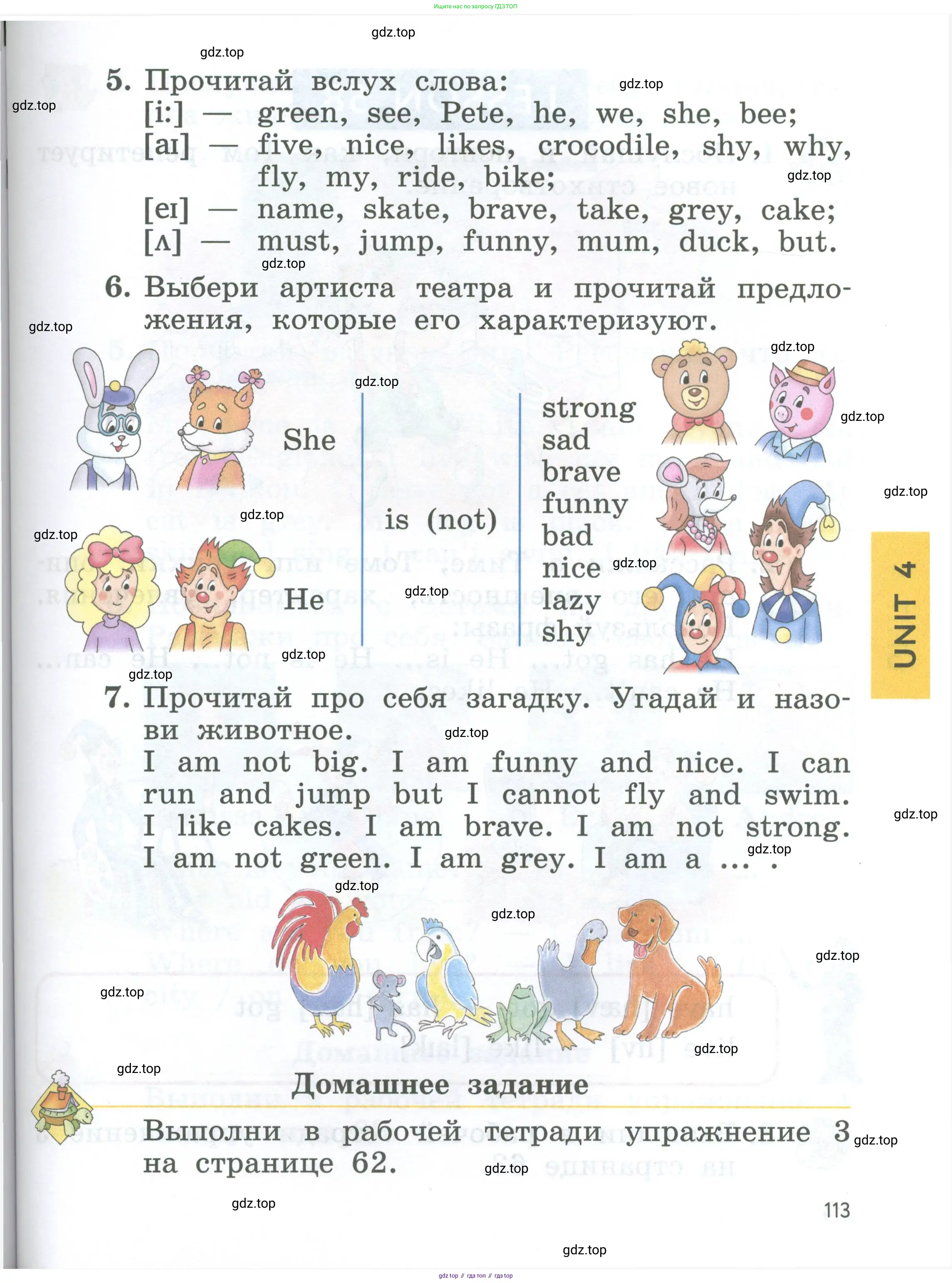 Английский язык (english), 2 класс Учебник (Student's book), авторы: Биболетова Мерем Забатовна, Денисенко Ольга Анатольевна, Трубанева Наталия Николаевна, издательство Просвещение, Москва, 2023, красного цвета, страница 113