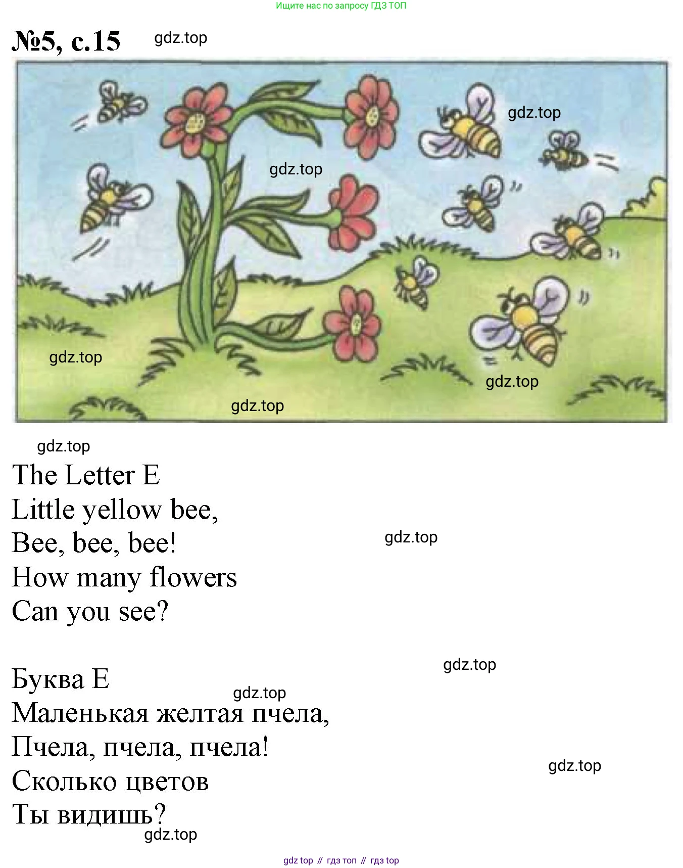 Английский язык (english), 2 класс Учебник (Student's book), авторы: Биболетова Мерем Забатовна, Денисенко Ольга Анатольевна, Трубанева Наталия Николаевна, издательство Просвещение, Москва, 2023, красного цвета, страница 15, номер 5, Решение