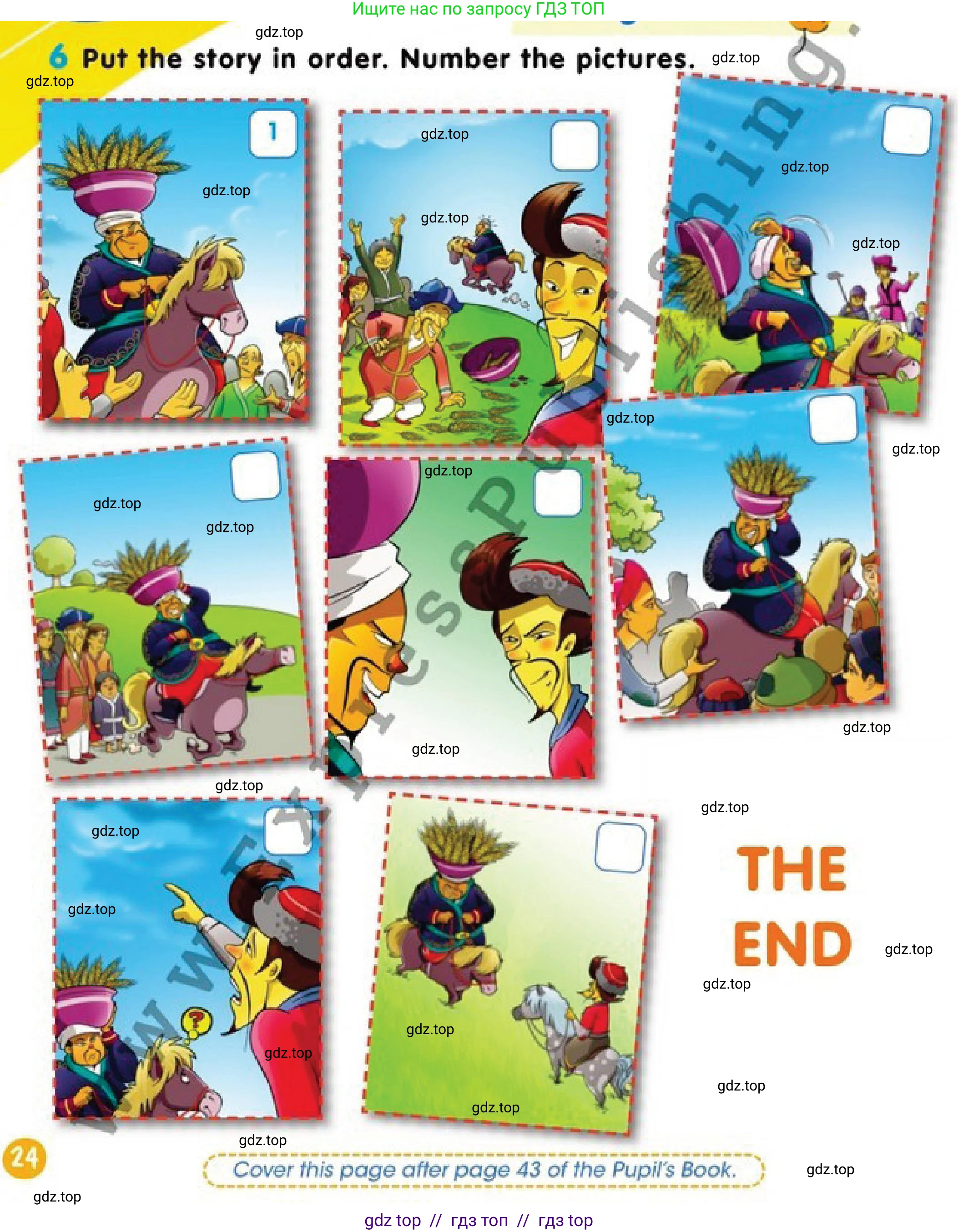 Английский язык (english), 2 класс Учебник (Pupil's book), авторы: Дули Дженни (Dooley Jenny), Эванс Вирджиния (Evans Virginia), Оби Боб (Obee Bob), издательство Express Publishing, Алматы, 2017, жёлтого цвета, страница 24, номер 6, Условие