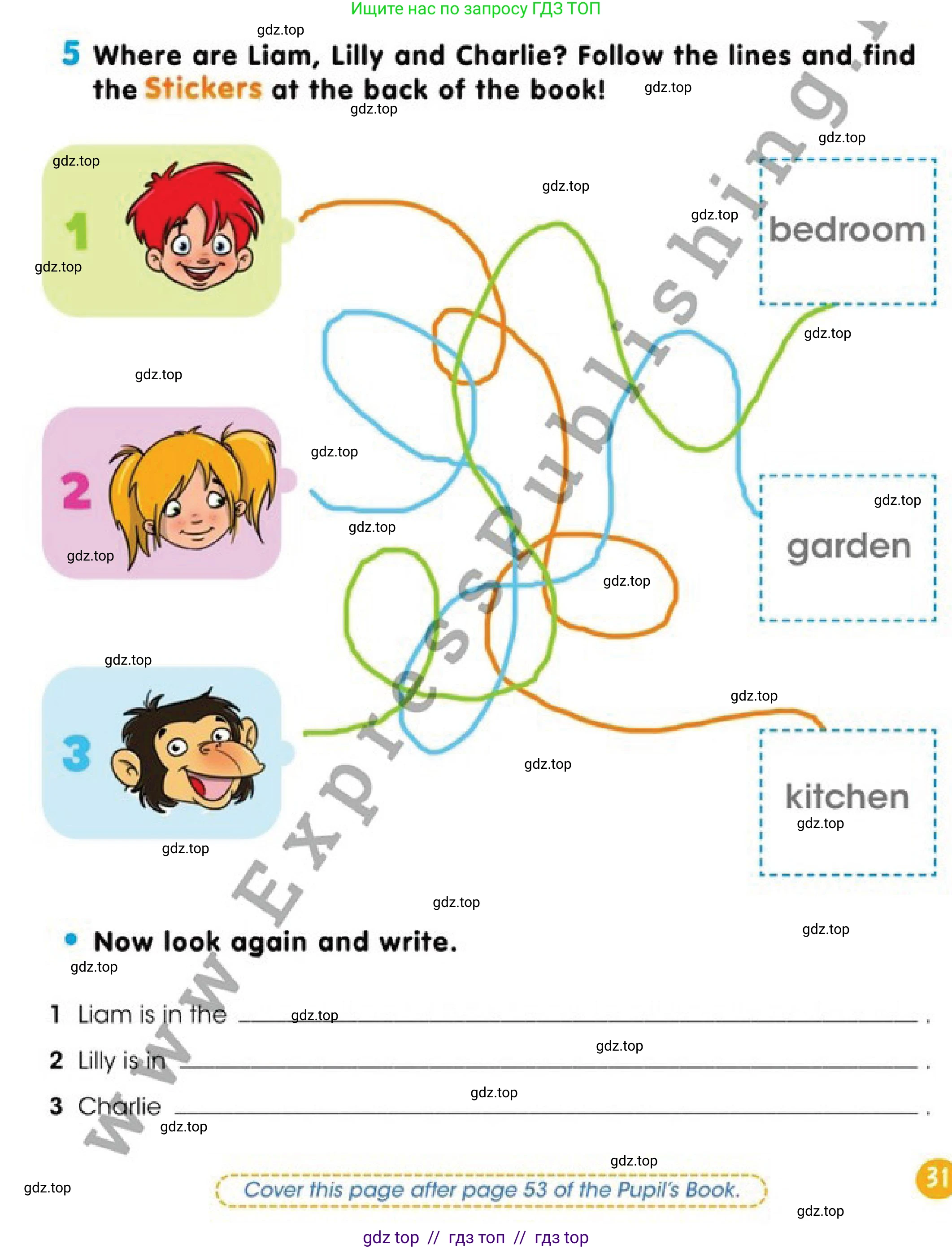 Английский язык (english), 2 класс Учебник (Pupil's book), авторы: Дули Дженни (Dooley Jenny), Эванс Вирджиния (Evans Virginia), Оби Боб (Obee Bob), издательство Express Publishing, Алматы, 2017, жёлтого цвета, страница 31, номер 5, Условие