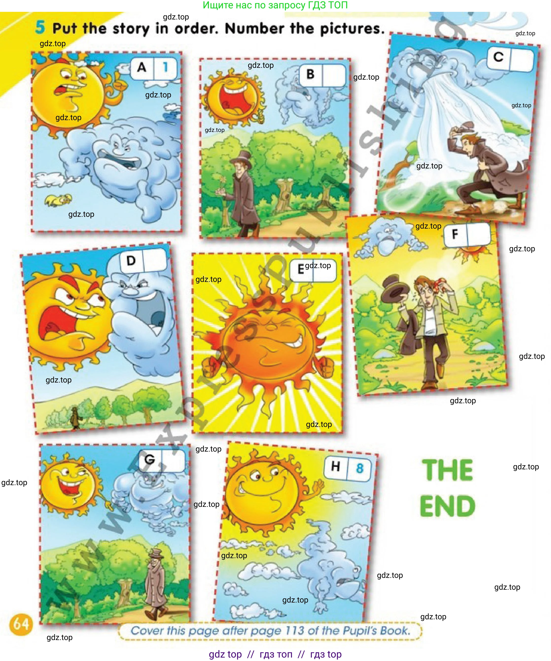 Английский язык (english), 2 класс Учебник (Pupil's book), авторы: Дули Дженни (Dooley Jenny), Эванс Вирджиния (Evans Virginia), Оби Боб (Obee Bob), издательство Express Publishing, Алматы, 2017, жёлтого цвета, страница 64, номер 5, Условие