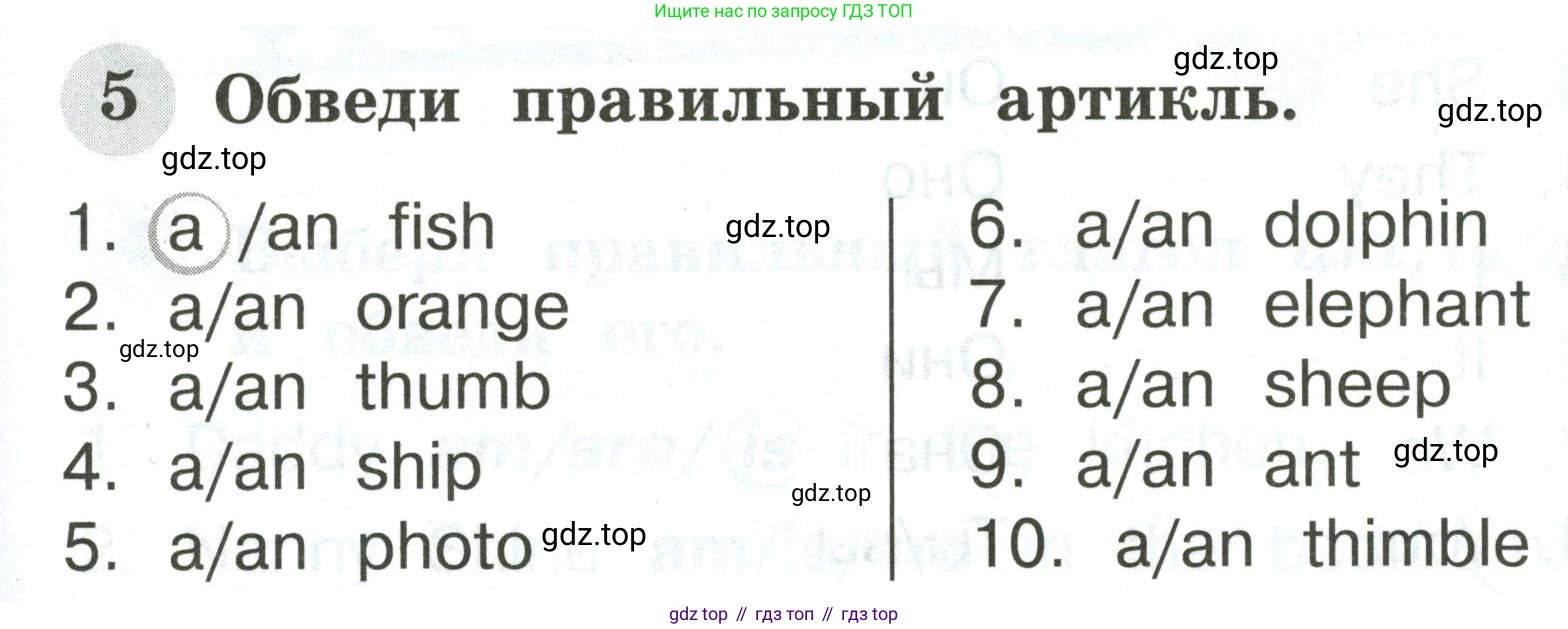 Английский язык (english), 2 класс Грамматический тренажёр, автор: Юшина Дарья Генадьевна, издательство Просвещение, Москва, 2018, розового цвета, страница 5, номер 5, Условие