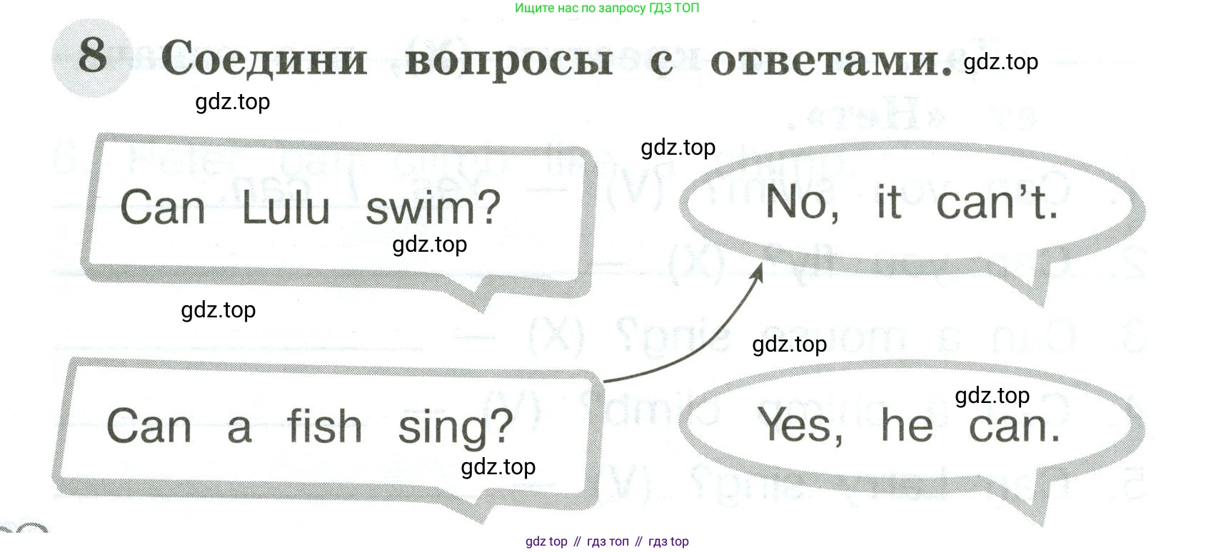 Английский язык (english), 2 класс Грамматический тренажёр, автор: Юшина Дарья Генадьевна, издательство Просвещение, Москва, 2018, розового цвета, страница 38, номер 8, Условие