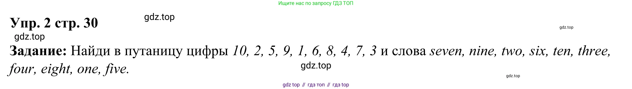 Английский язык (english), 2 класс Грамматический тренажёр, автор: Юшина Дарья Генадьевна, издательство Просвещение, Москва, 2018, розового цвета, страница 30, номер 2, Решение 2