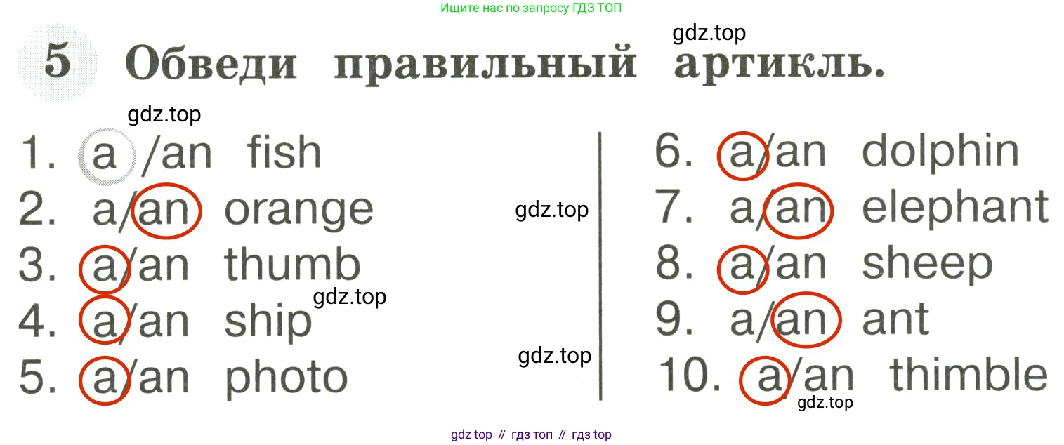 Английский язык (english), 2 класс Грамматический тренажёр, автор: Юшина Дарья Генадьевна, издательство Просвещение, Москва, 2018, розового цвета, страница 5, номер 5, Решение 3