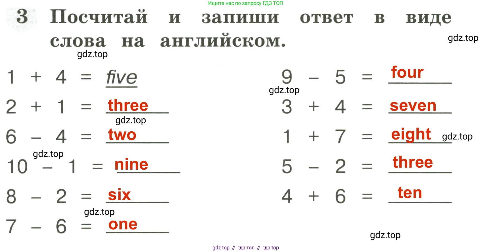 Английский язык (english), 2 класс Грамматический тренажёр, автор: Юшина Дарья Генадьевна, издательство Просвещение, Москва, 2018, розового цвета, страница 20, номер 3, Решение 3
