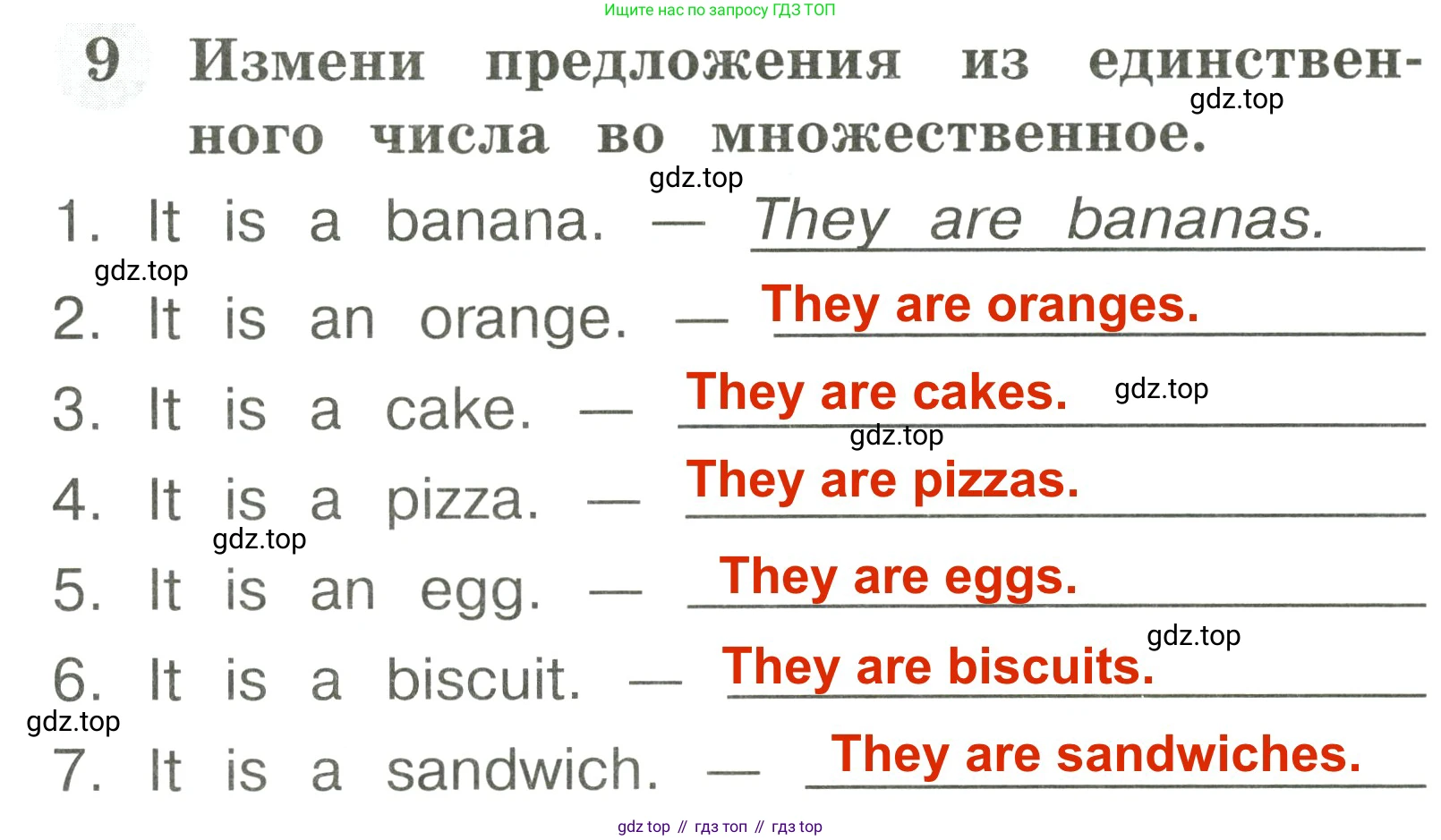 Английский язык (english), 2 класс Грамматический тренажёр, автор: Юшина Дарья Генадьевна, издательство Просвещение, Москва, 2018, розового цвета, страница 23, номер 9, Решение 3