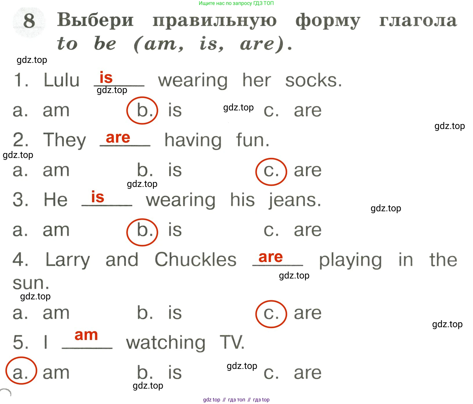 Английский язык (english), 2 класс Грамматический тренажёр, автор: Юшина Дарья Генадьевна, издательство Просвещение, Москва, 2018, розового цвета, страница 64, номер 8, Решение 3
