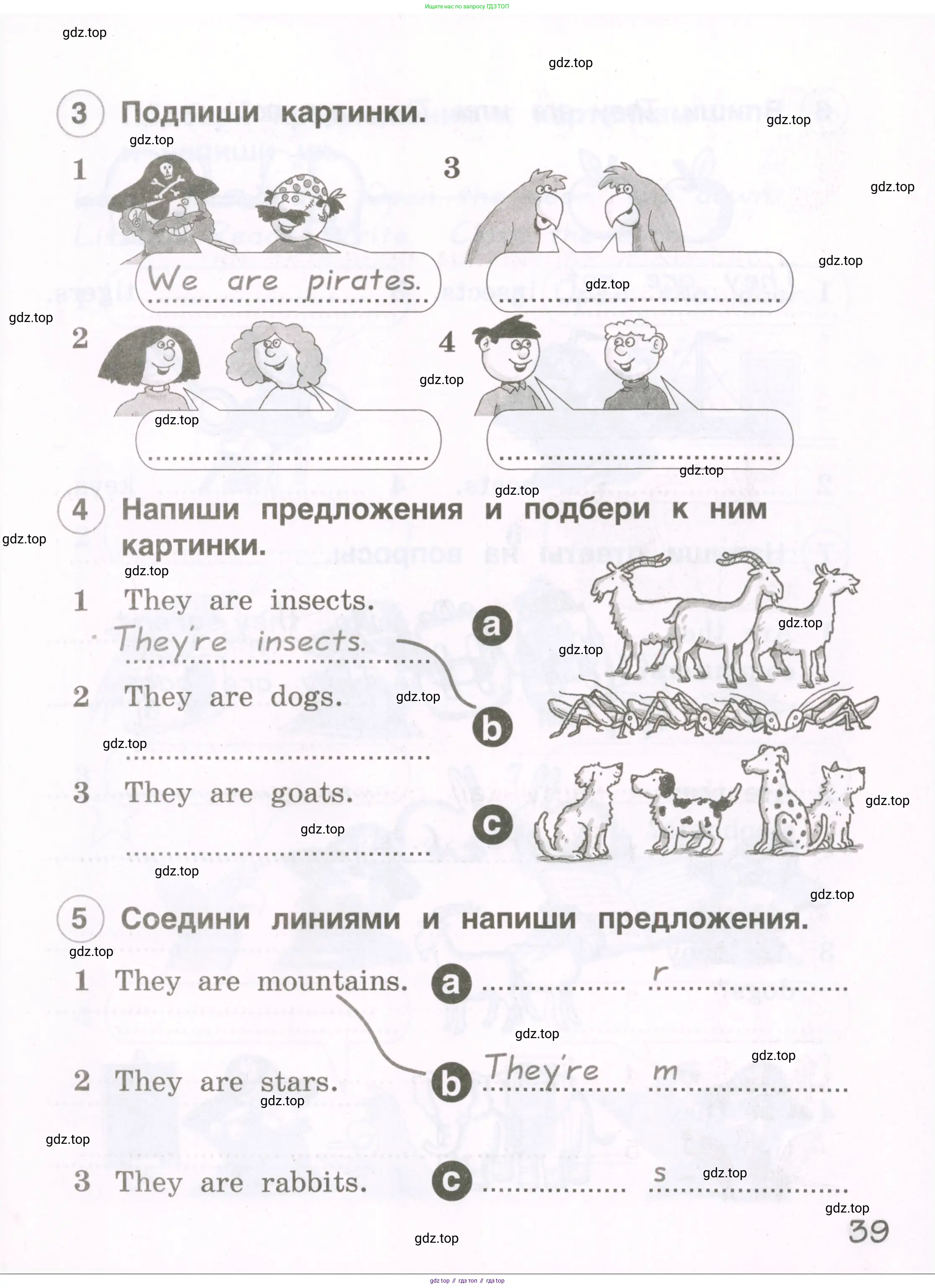 Английский язык (english), 2 класс рабочая тетрадь, авторы: Комарова Юлия Александровна, Ларионова Ирина Владимировна, издательство Русское слово, Москва, 2023, сиреневого цвета, страница 39