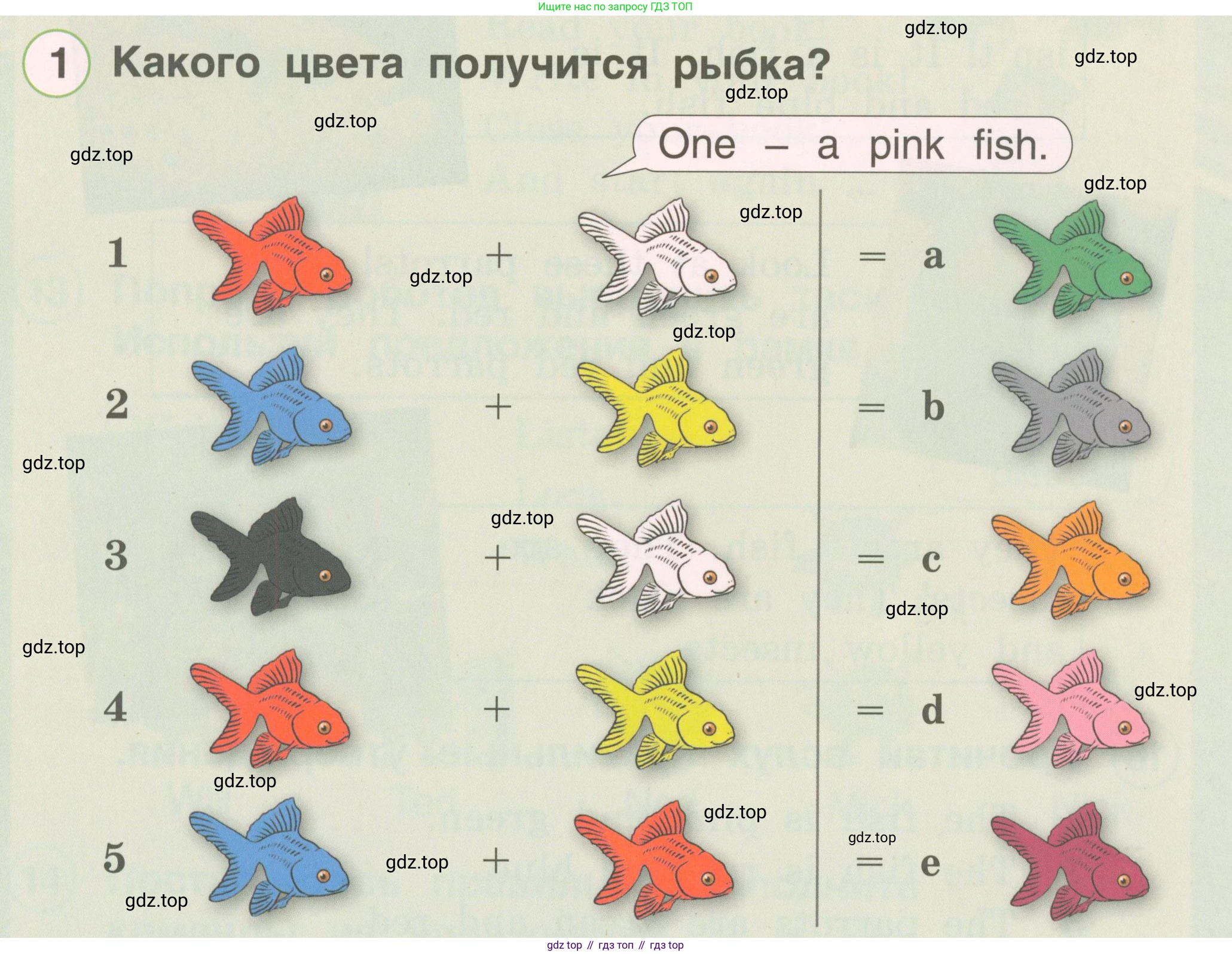 ГДЗ Английский язык (english), 2 класс Учебник, авторы: Комарова Юлия Александровна, Ларионова Ирина Владимировна, издательство Русское слово, Москва, 2022, сиреневого цвета, страница 58, номер 1, Условие