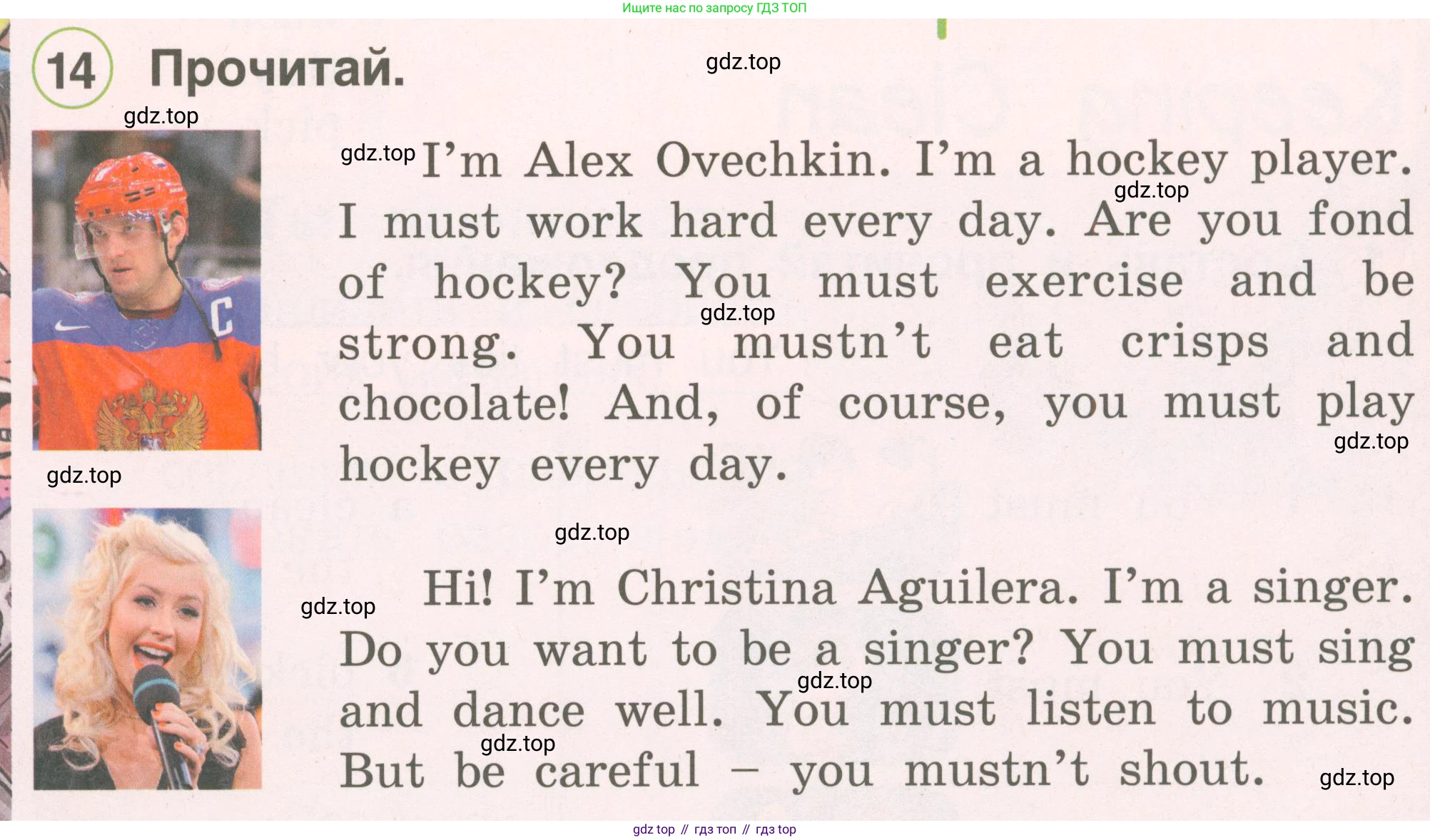 ГДЗ Английский язык (english), 2 класс Учебник, авторы: Комарова Юлия Александровна, Ларионова Ирина Владимировна, издательство Русское слово, Москва, 2022, сиреневого цвета, страница 73, номер 14, Условие