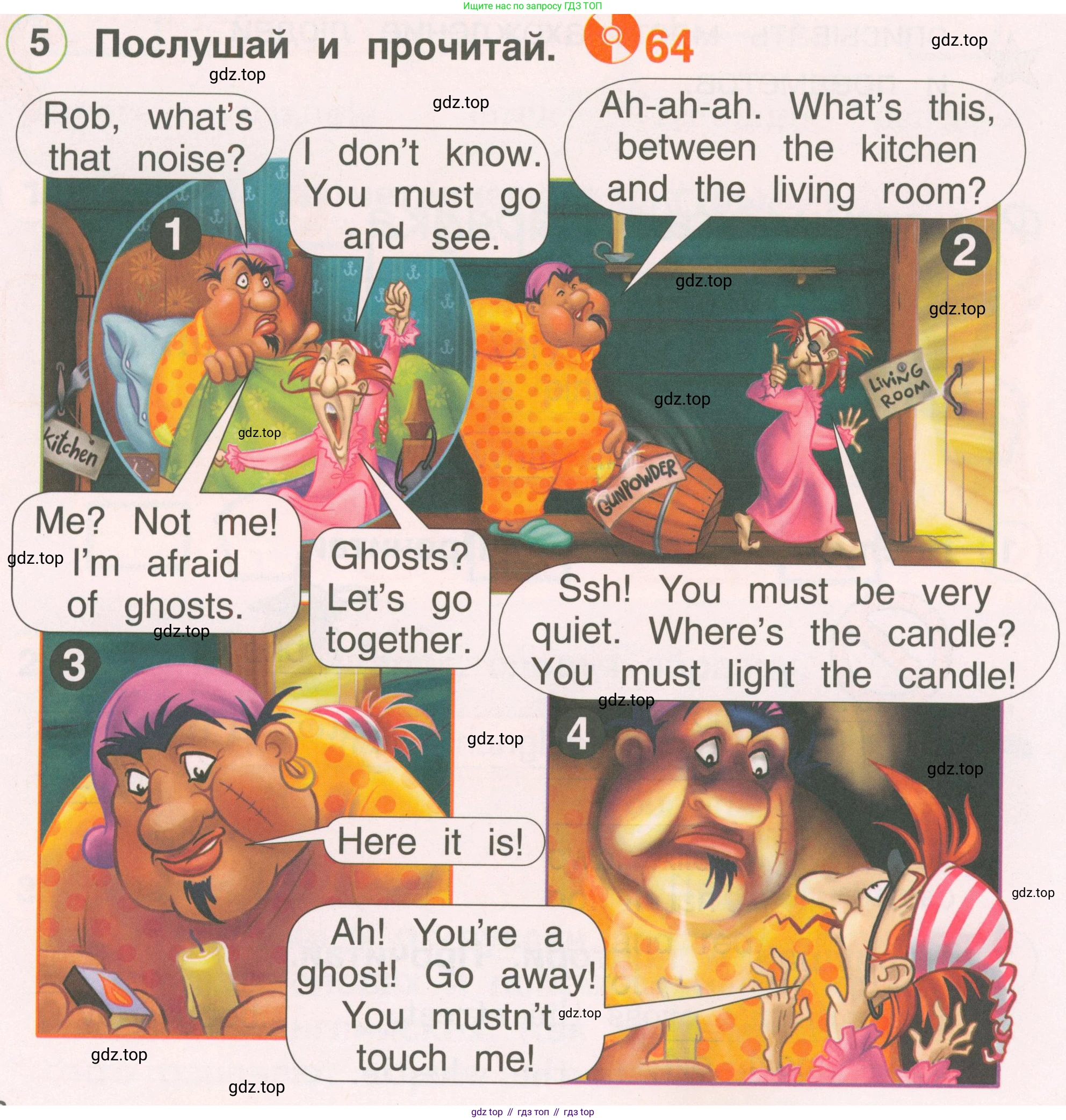 ГДЗ Английский язык (english), 2 класс Учебник, авторы: Комарова Юлия Александровна, Ларионова Ирина Владимировна, издательство Русское слово, Москва, 2022, сиреневого цвета, страница 68, номер 5, Условие