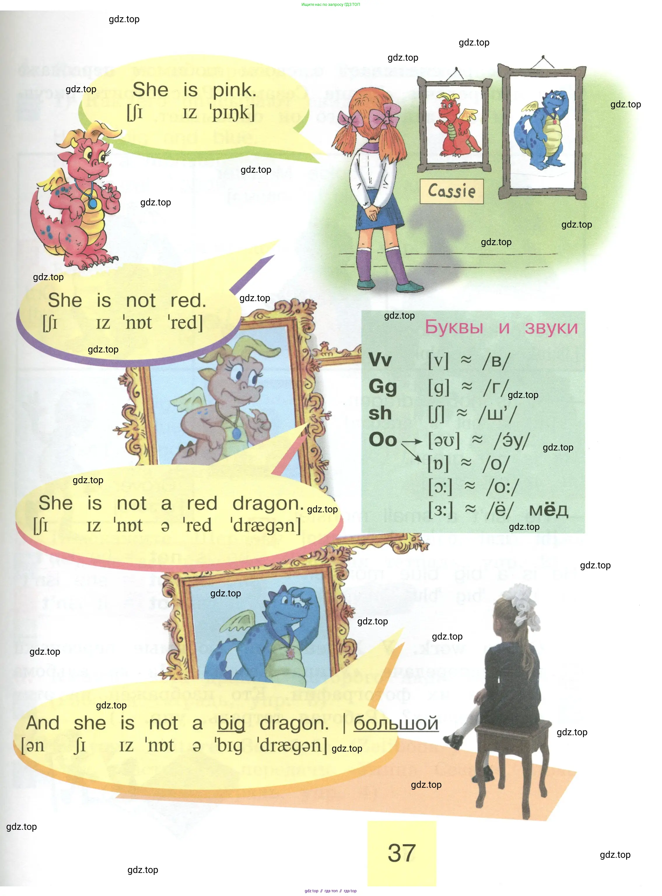 Английский язык (english), 2 класс Учебник (Student's book), авторы: Кузовлев Владимир Петрович (Kuzovlev Vladimir), Перегудова Эльвира Шакировна, Пастухова Светлана Анатольевна (Pastukhova Svetlana), Стрельникова Ольга Викторовна (Strelnikova Olga), издательство Просвещение, Москва, 2023, розового цвета, Часть ( Part) 2, страница 37