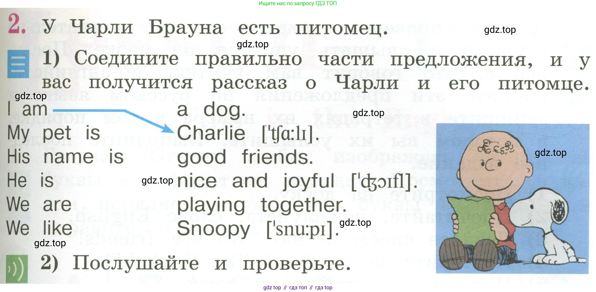 Английский язык (english), 2 класс Учебник (Student's book), авторы: Кузовлев Владимир Петрович (Kuzovlev Vladimir), Перегудова Эльвира Шакировна, Пастухова Светлана Анатольевна (Pastukhova Svetlana), Стрельникова Ольга Викторовна (Strelnikova Olga), издательство Просвещение, Москва, 2023, розового цвета, Часть ( Part) 1, страница 55, номер 2, Условие