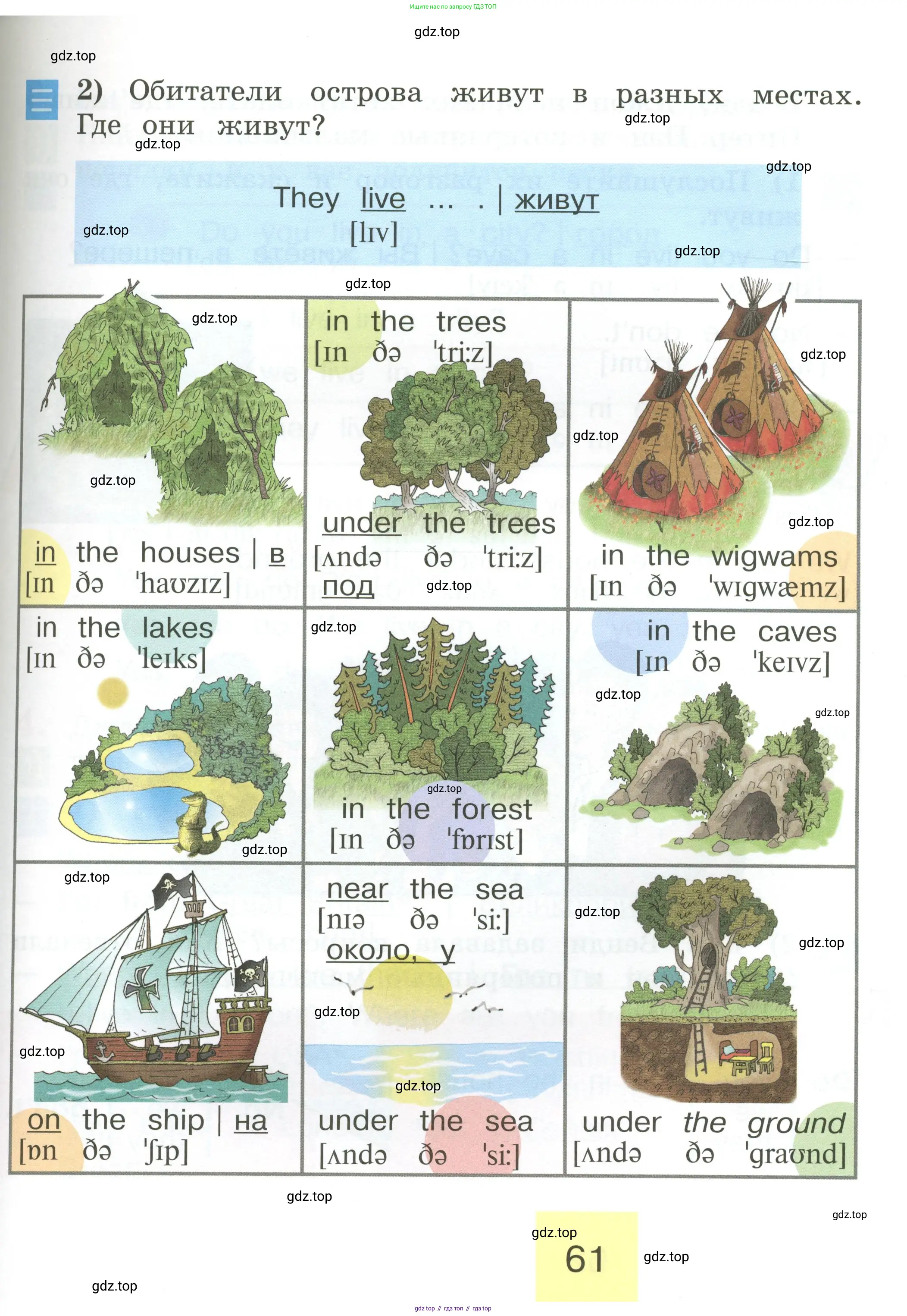 Английский язык (english), 2 класс Учебник (Student's book), авторы: Кузовлев Владимир Петрович (Kuzovlev Vladimir), Перегудова Эльвира Шакировна, Пастухова Светлана Анатольевна (Pastukhova Svetlana), Стрельникова Ольга Викторовна (Strelnikova Olga), издательство Просвещение, Москва, 2023, розового цвета, страница 61