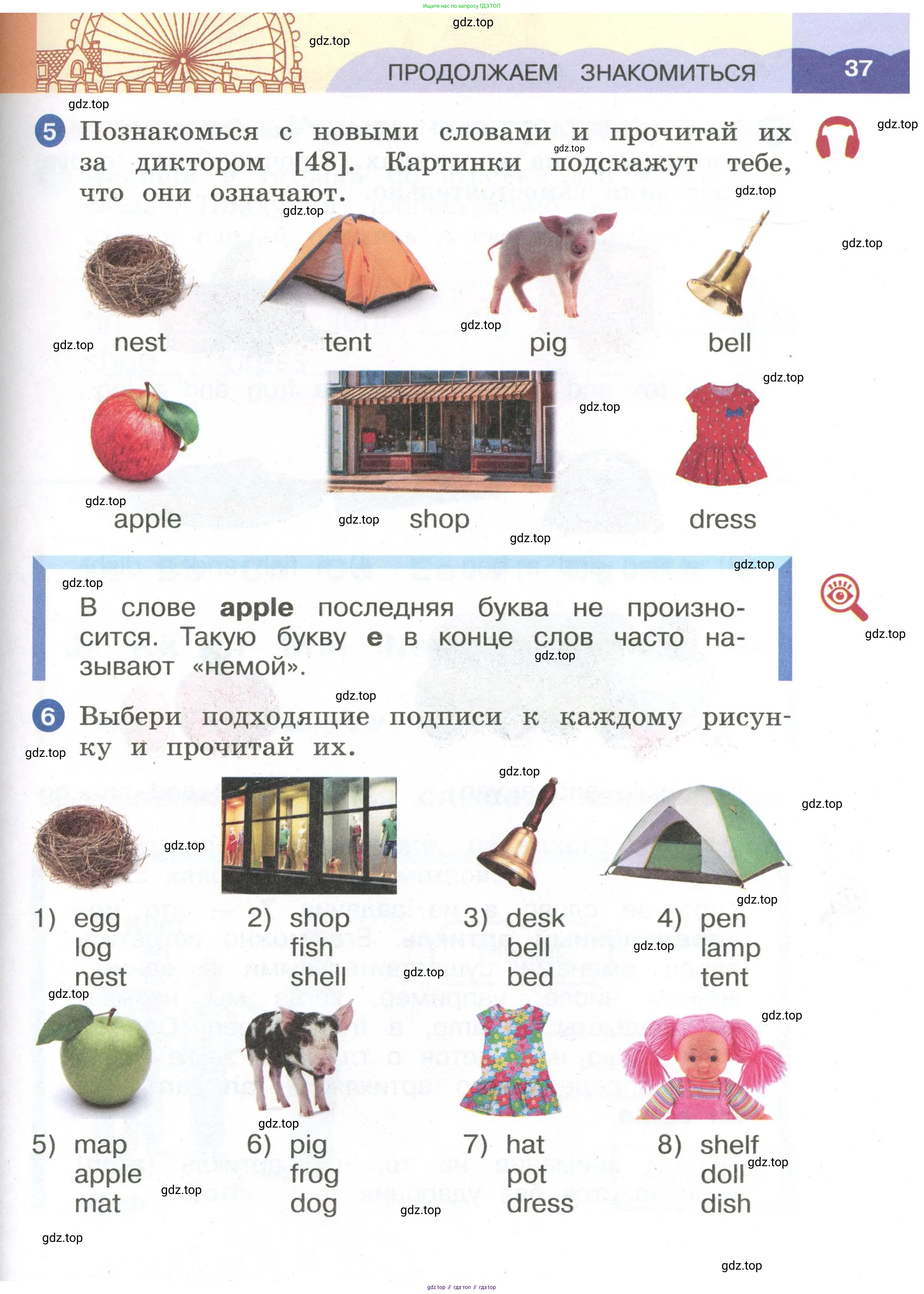 Английский язык (english), 2 класс Учебник, авторы: Афанасьева Ольга Васильевна (Afanasyeva Olga), Баранова Ксения Михайловна (Baranova Ksenia), Михеева Ирина Владимировна (Mikheeva Irina), издательство Просвещение, Москва, 2023, Часть 1, страница 37