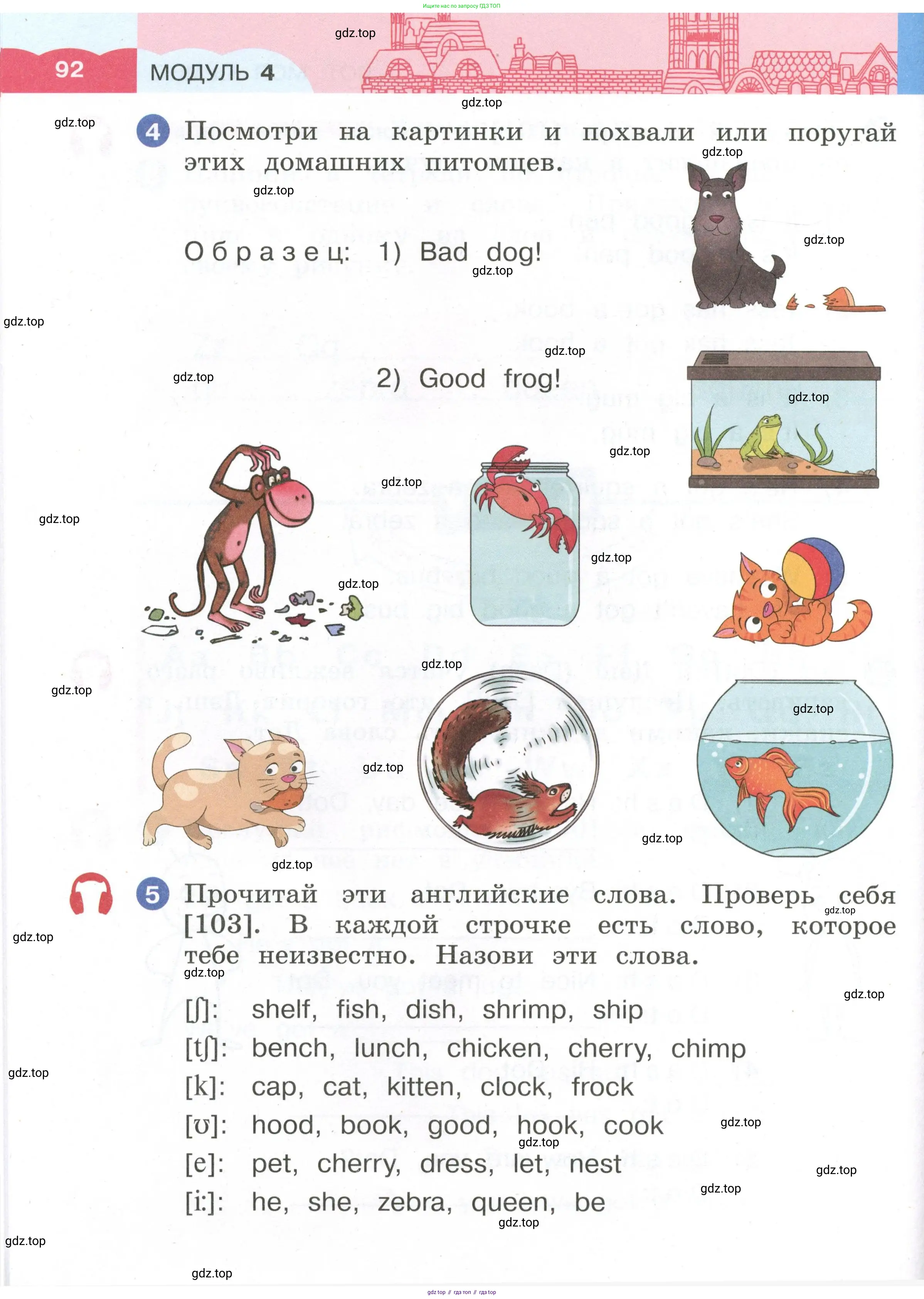 Английский язык (english), 2 класс Учебник, авторы: Афанасьева Ольга Васильевна (Afanasyeva Olga), Баранова Ксения Михайловна (Baranova Ksenia), Михеева Ирина Владимировна (Mikheeva Irina), издательство Просвещение, Москва, 2023, Часть 1, страница 92