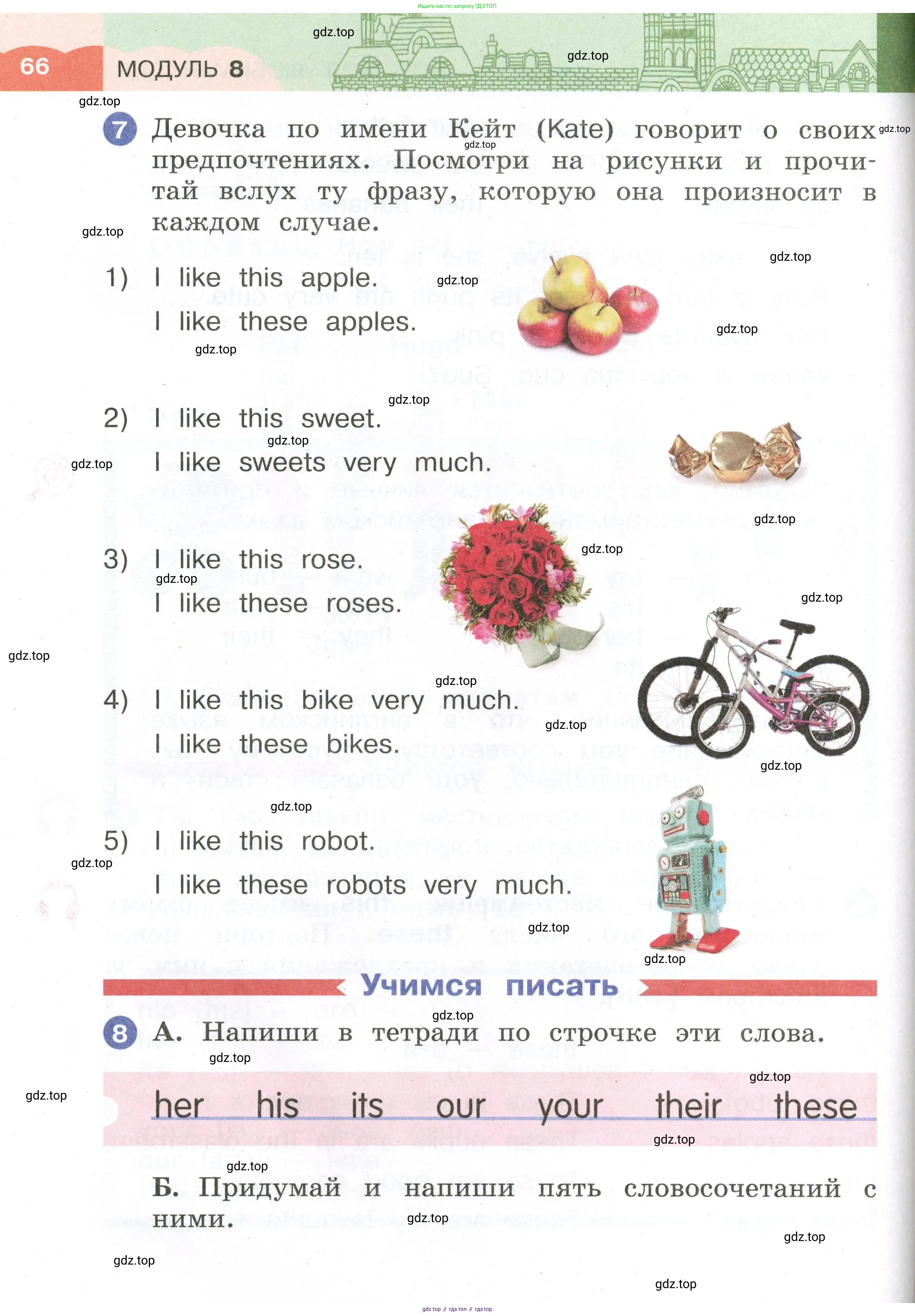 Английский язык (english), 2 класс Учебник, авторы: Афанасьева Ольга Васильевна (Afanasyeva Olga), Баранова Ксения Михайловна (Baranova Ksenia), Михеева Ирина Владимировна (Mikheeva Irina), издательство Просвещение, Москва, 2023, Часть 1, страница 66