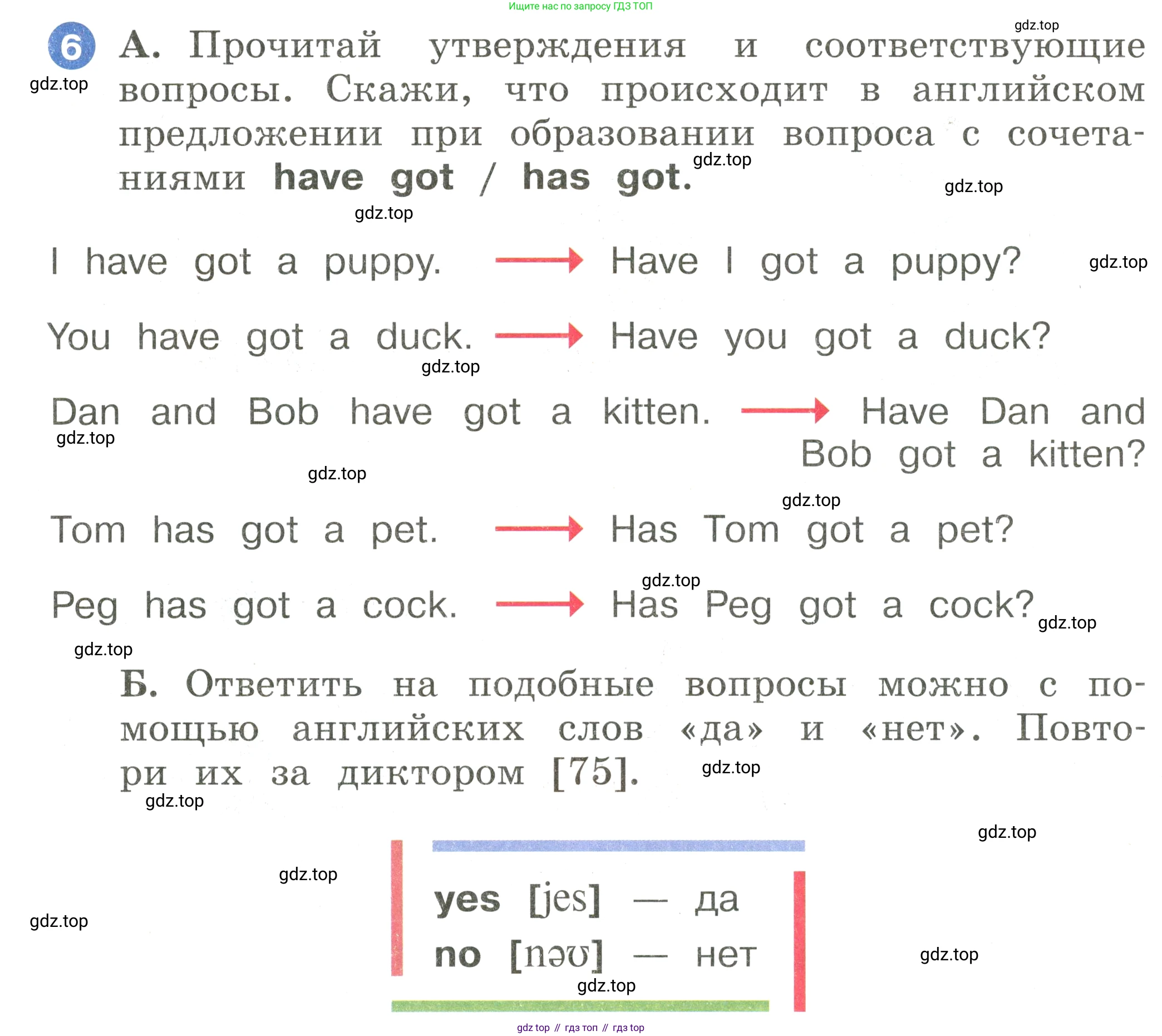 Английский язык (english), 2 класс Учебник, авторы: Афанасьева Ольга Васильевна (Afanasyeva Olga), Баранова Ксения Михайловна (Baranova Ksenia), Михеева Ирина Владимировна (Mikheeva Irina), издательство Просвещение, Москва, 2023, Часть 1, страница 64, номер 6, Условие
