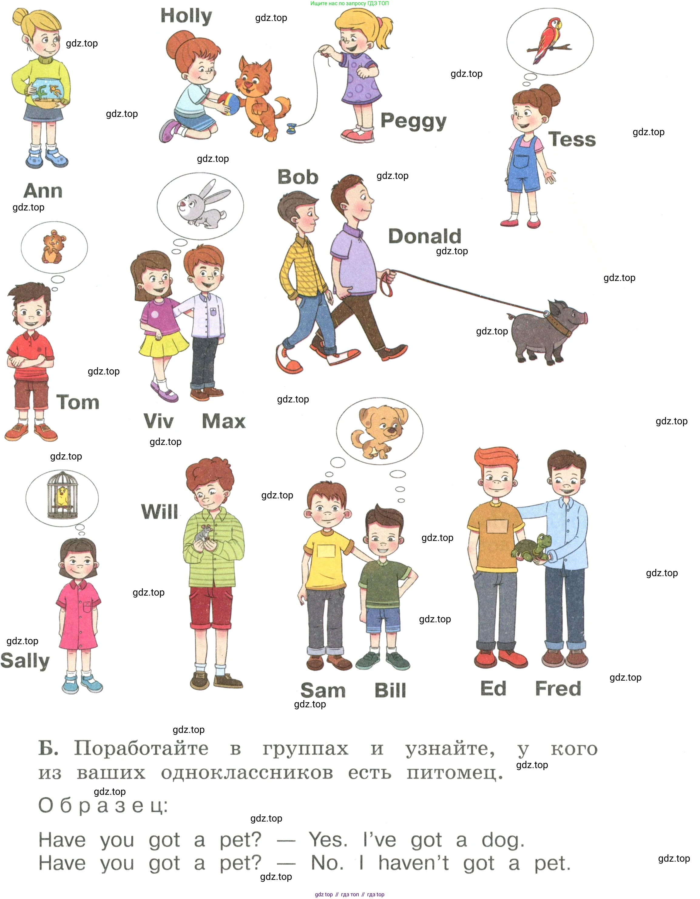 Английский язык (english), 2 класс Учебник, авторы: Афанасьева Ольга Васильевна (Afanasyeva Olga), Баранова Ксения Михайловна (Baranova Ksenia), Михеева Ирина Владимировна (Mikheeva Irina), издательство Просвещение, Москва, 2023, Часть 1, страница 68, номер 7, Условие (продолжение 2)