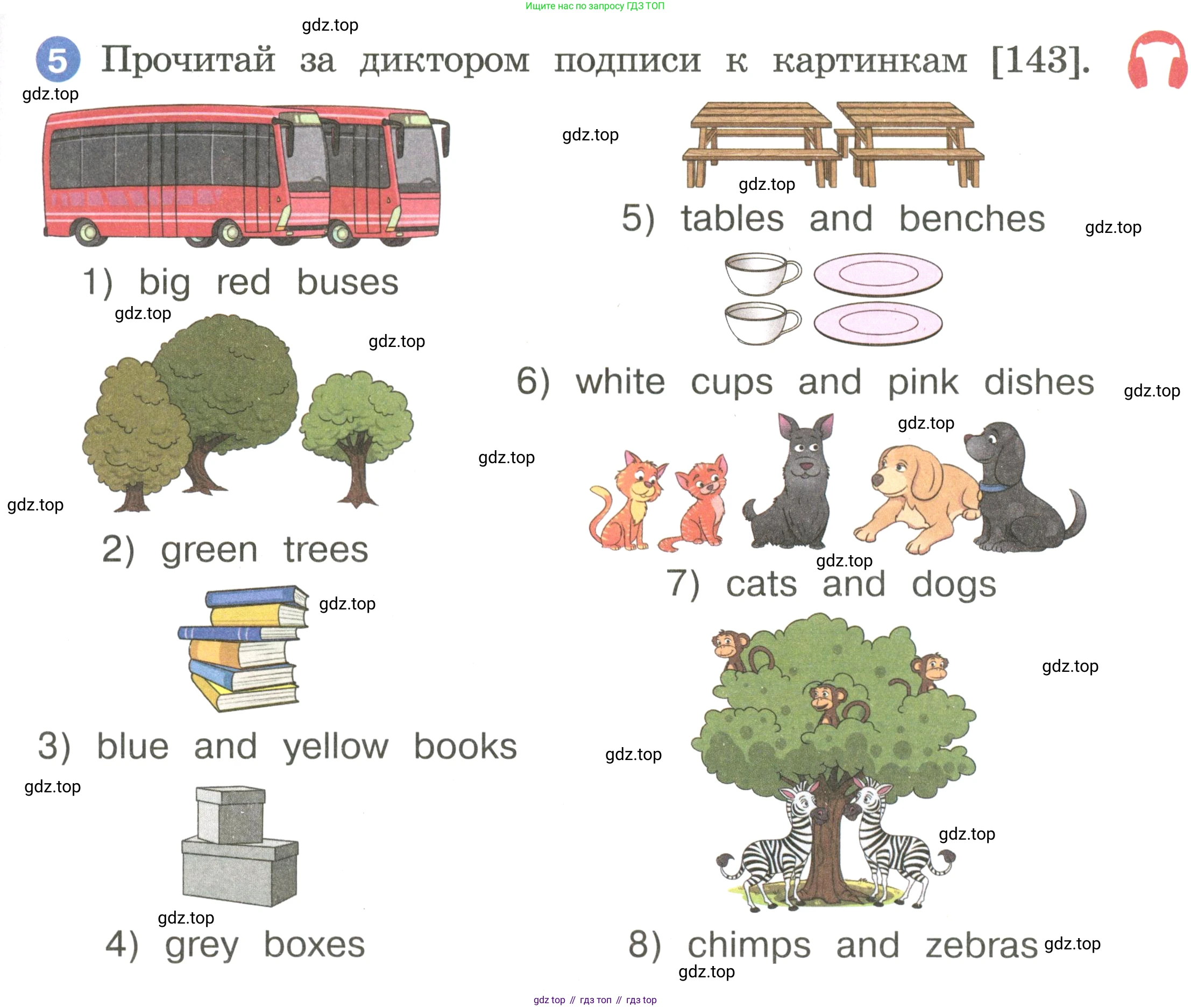 Английский язык (english), 2 класс Учебник, авторы: Афанасьева Ольга Васильевна (Afanasyeva Olga), Баранова Ксения Михайловна (Baranova Ksenia), Михеева Ирина Владимировна (Mikheeva Irina), издательство Просвещение, Москва, 2023, Часть 2, страница 13, номер 5, Условие