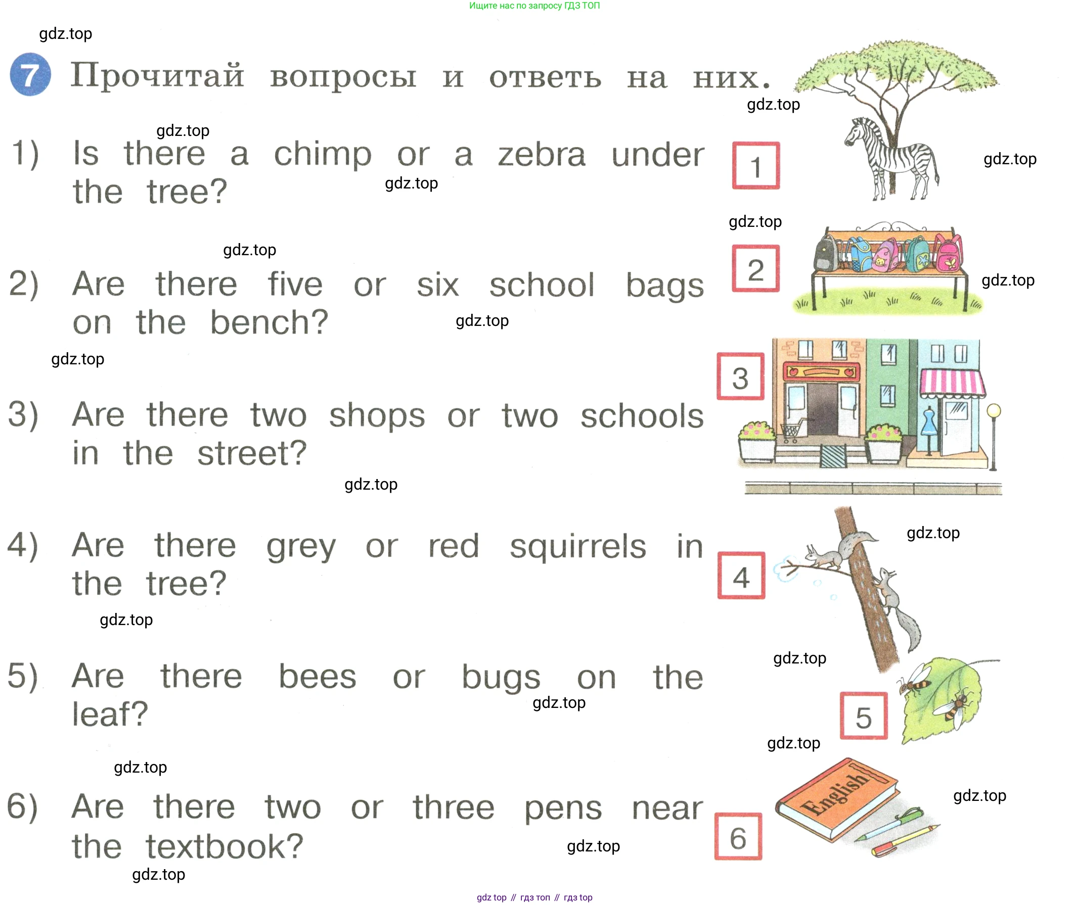 Английский язык (english), 2 класс Учебник, авторы: Афанасьева Ольга Васильевна (Afanasyeva Olga), Баранова Ксения Михайловна (Baranova Ksenia), Михеева Ирина Владимировна (Mikheeva Irina), издательство Просвещение, Москва, 2023, Часть 2, страница 25, номер 7, Условие